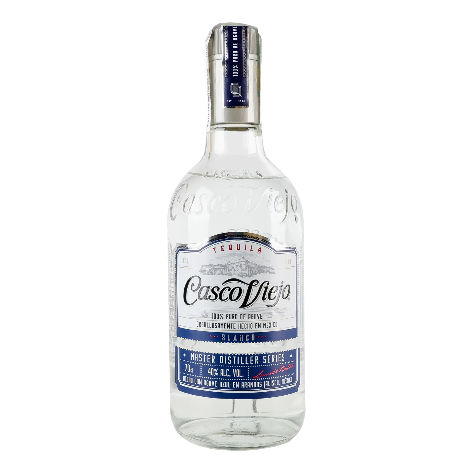 Текіла Casco Viejo Blanco 40% 0.7л Фото навігації №:1