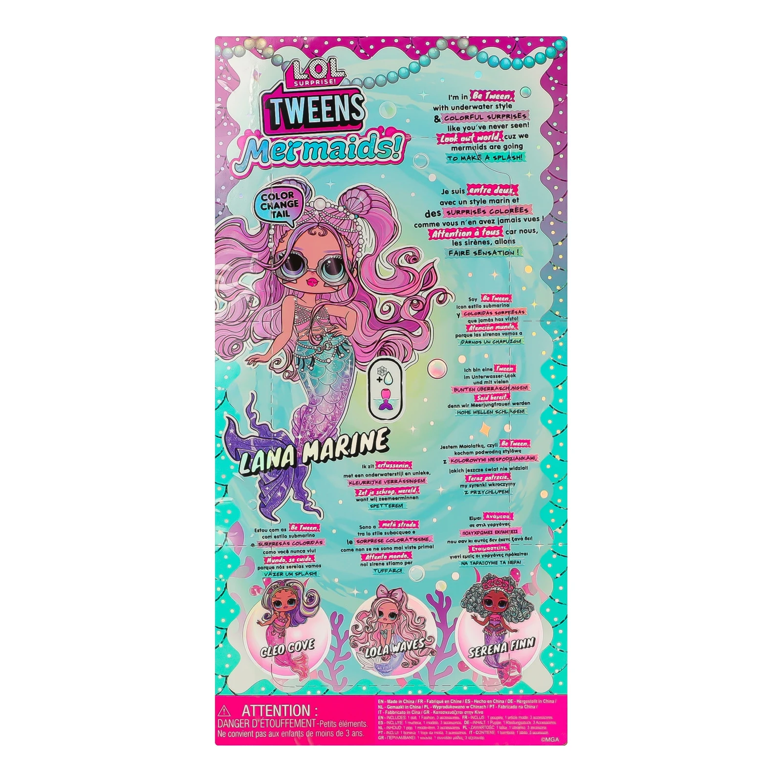 Набір ігровий L.O.L. Surprise! Tweens Mermaids! з лялькою Лана Мерін для дітей від 3-х років 510444 Фото №:2