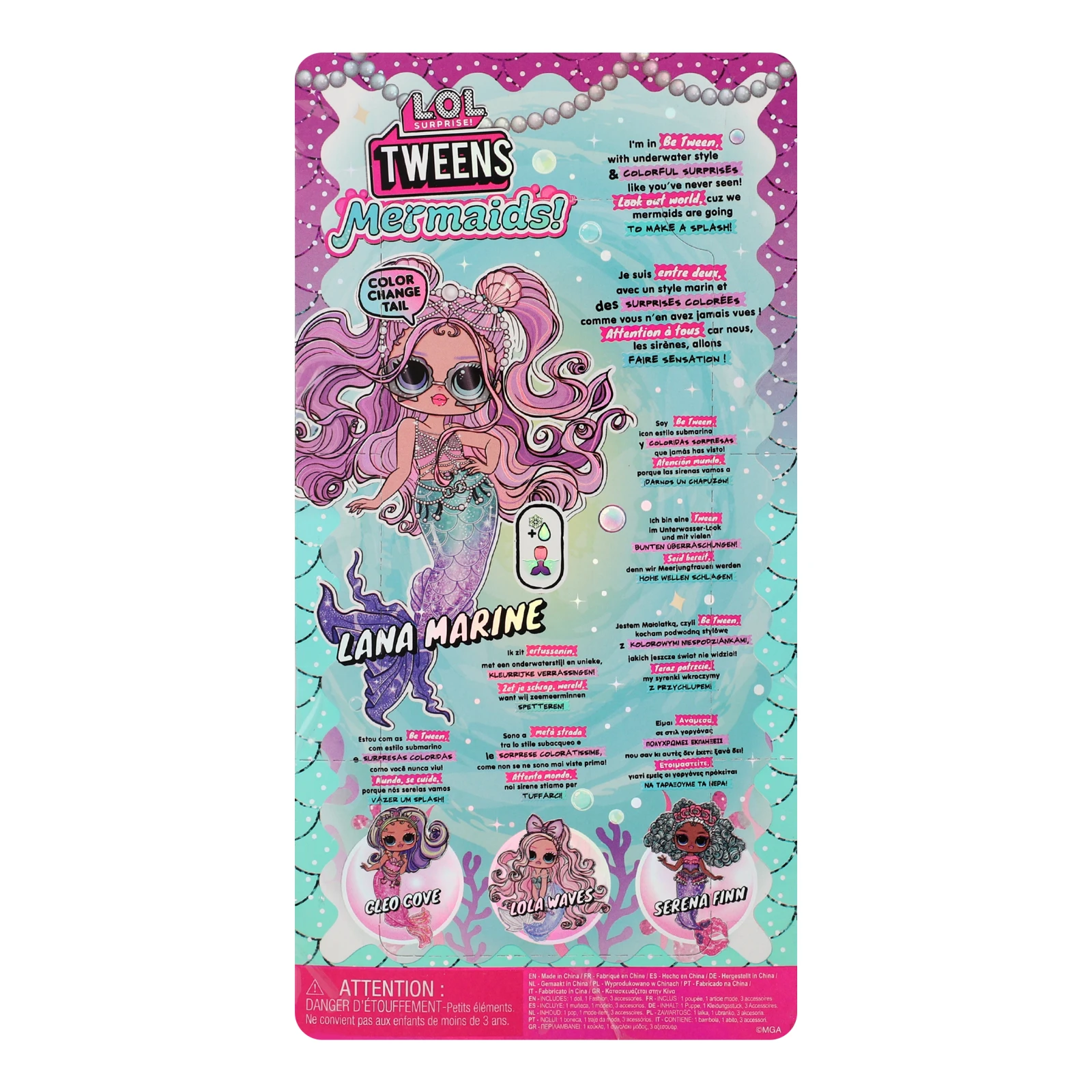 Набір ігровий L.O.L. Surprise! Tweens Mermaids! з лялькою Лана Мерін для дітей від 3-х років 510444 Фото №:2