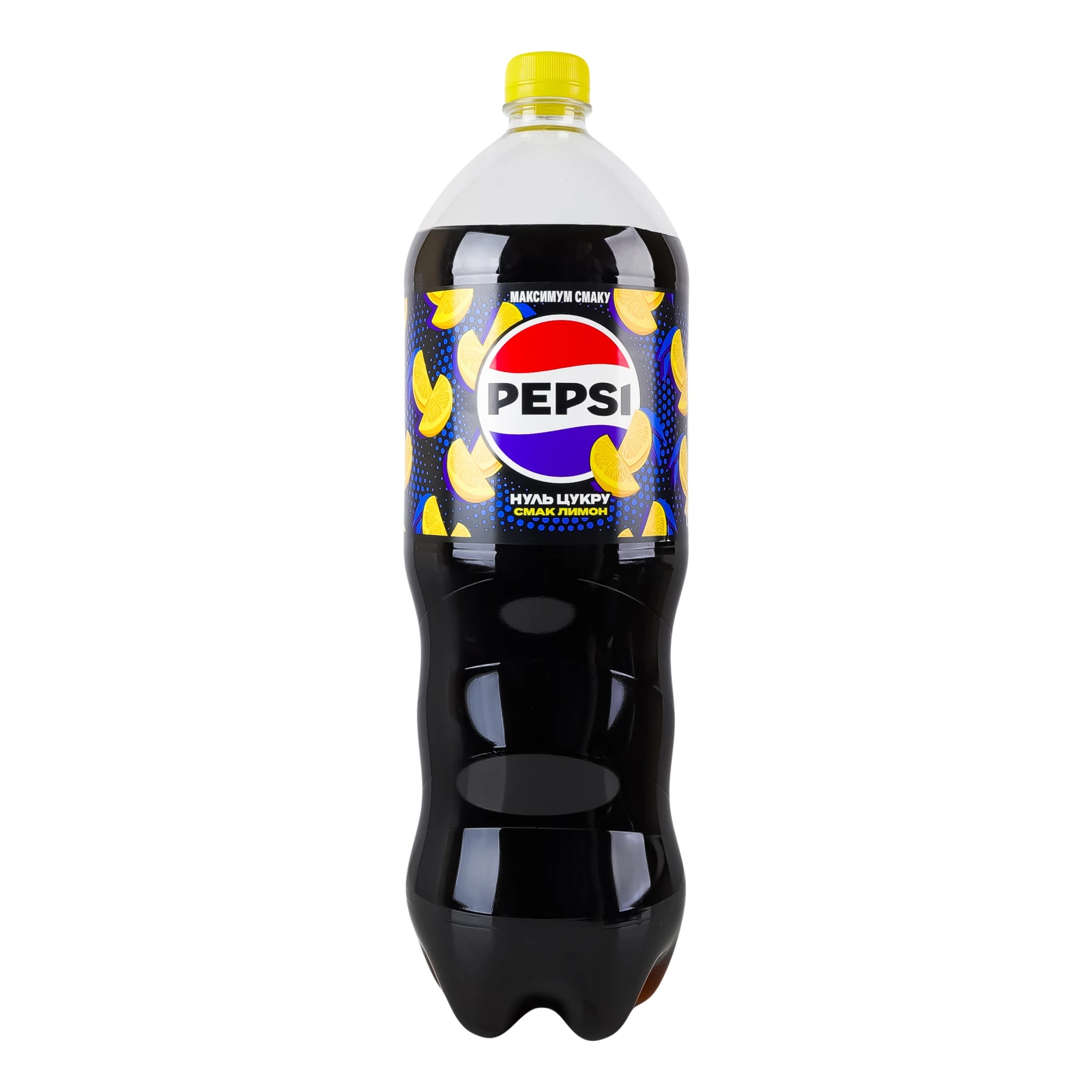 Напій безалкогольний Pepsi Лимон сильногазований безкалорійний на ароматизаторах 1.75л Фото №:1