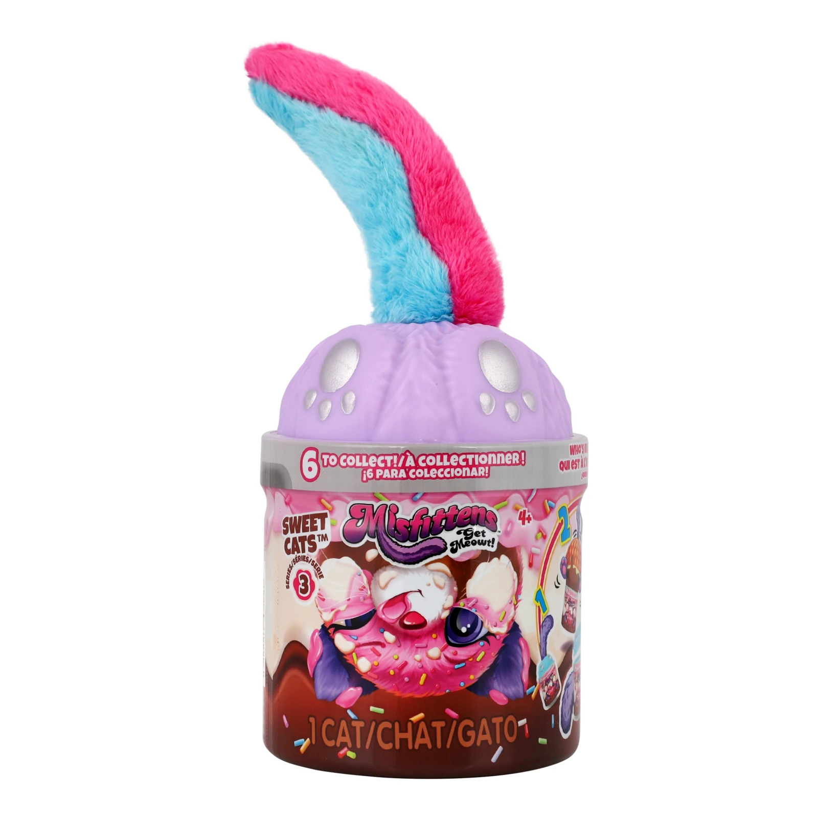 Іграшка Misfittens м'яка Mini Котик у банці  для дітей від 4-х років в асортименті 03948(W3) Фото №:1