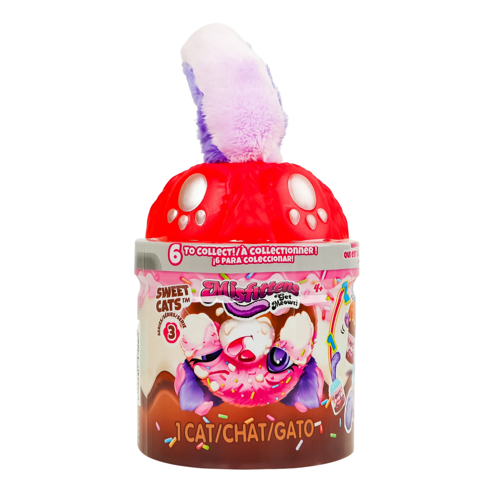 Іграшка м'яка Misfittens Mini Котик у банці №03948(W3) для дітей від 4-х років в асортименті 1шт Фото №:1