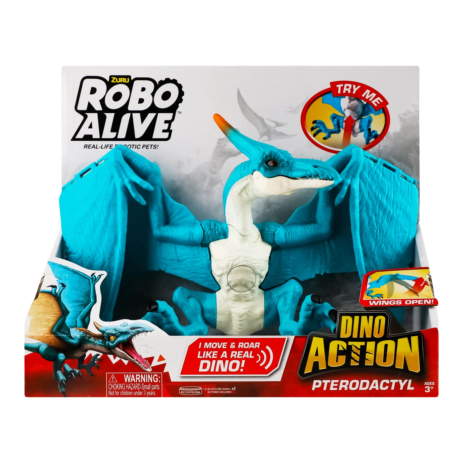 Іграшка Robo Alive Dino Action Pterodactyl №7173 інтерактивна для дітей від 3-х років 1шт Фото №:1