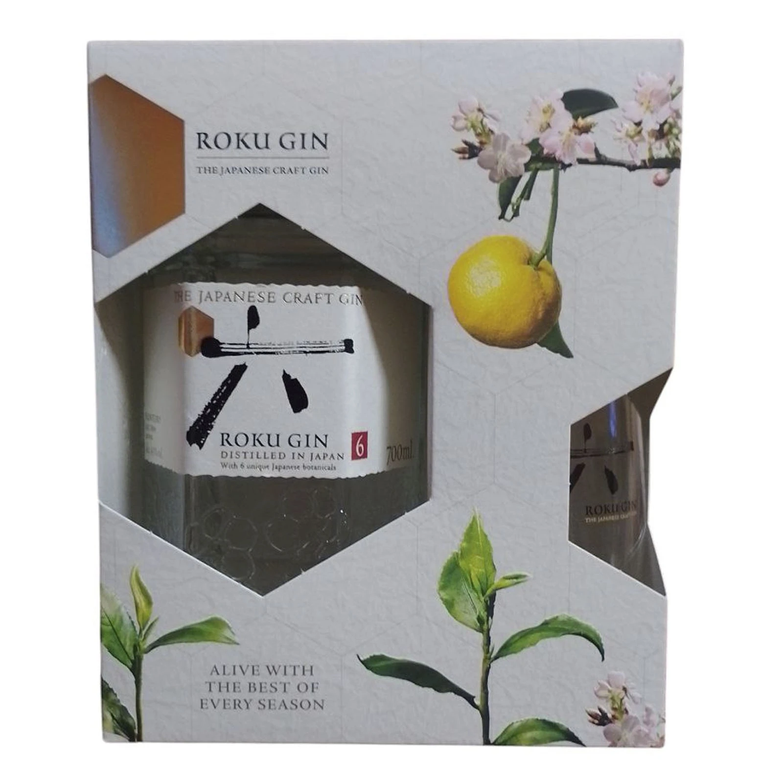 Набір Suntory джин Roku Gin 43% 0.7л + склянка Фото №:1
