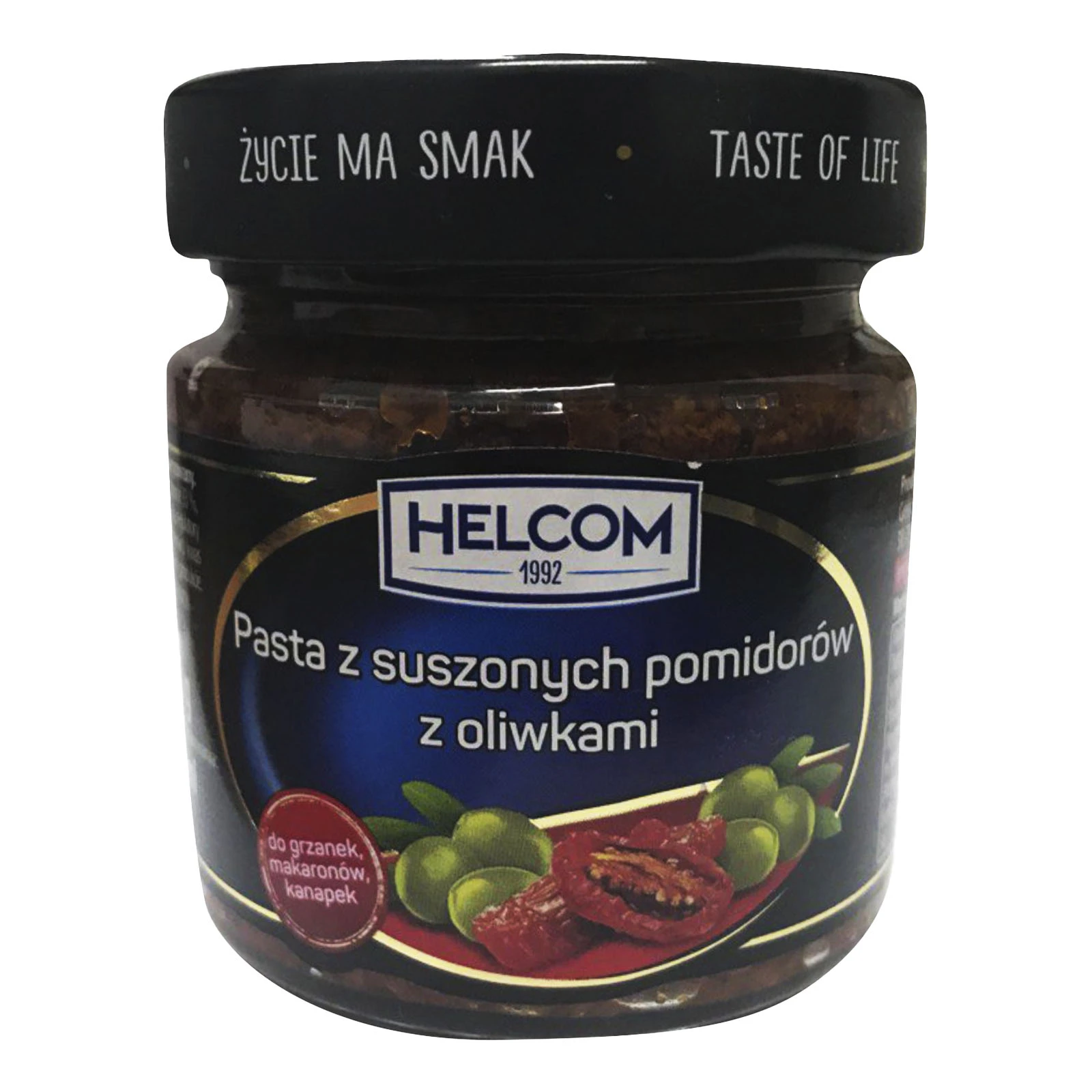 Паста Helcom з в'ялених помідорів з оливками 190г Фото №:1