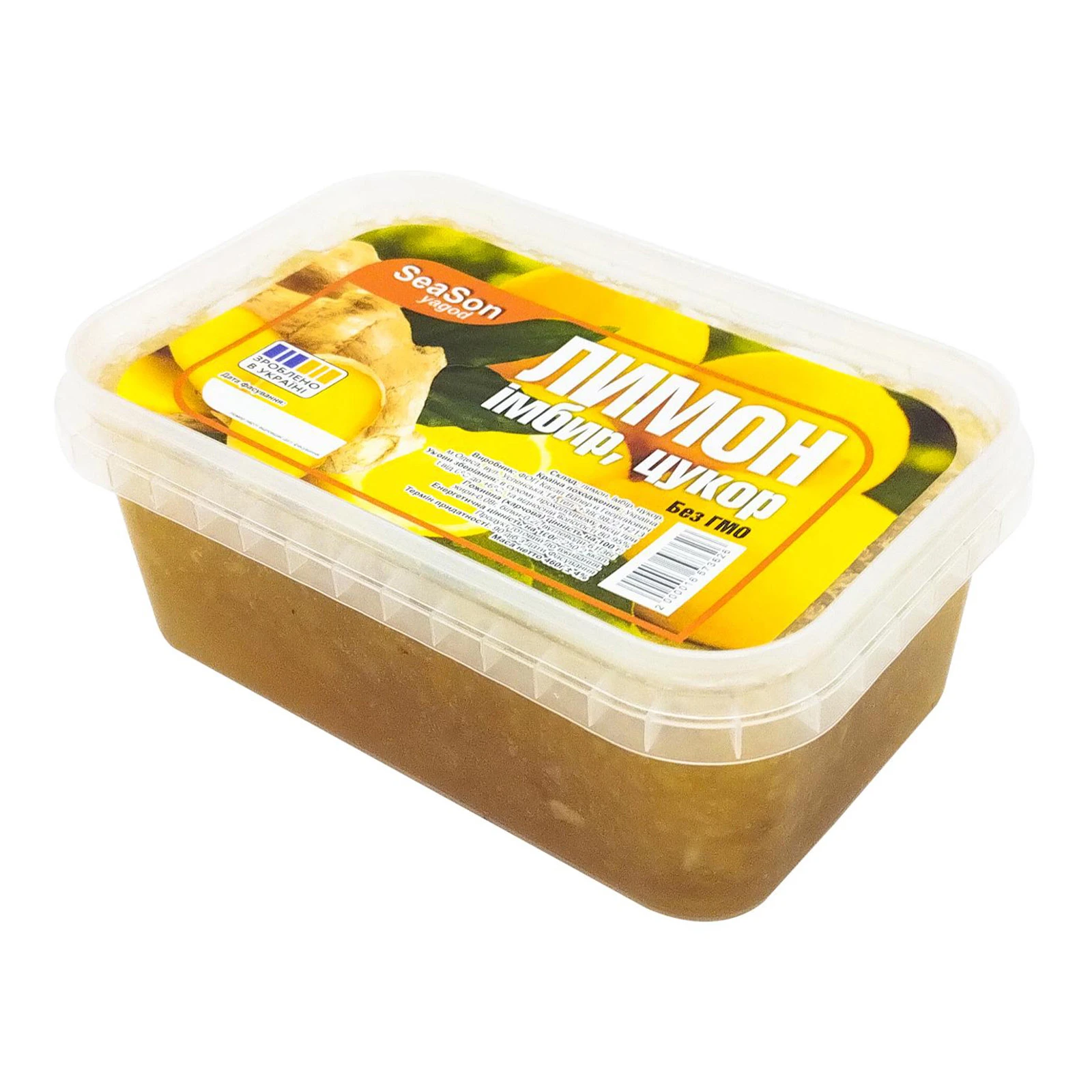 Лимон-імбир SeaSon 460г перетертий з цукром Фото №:1