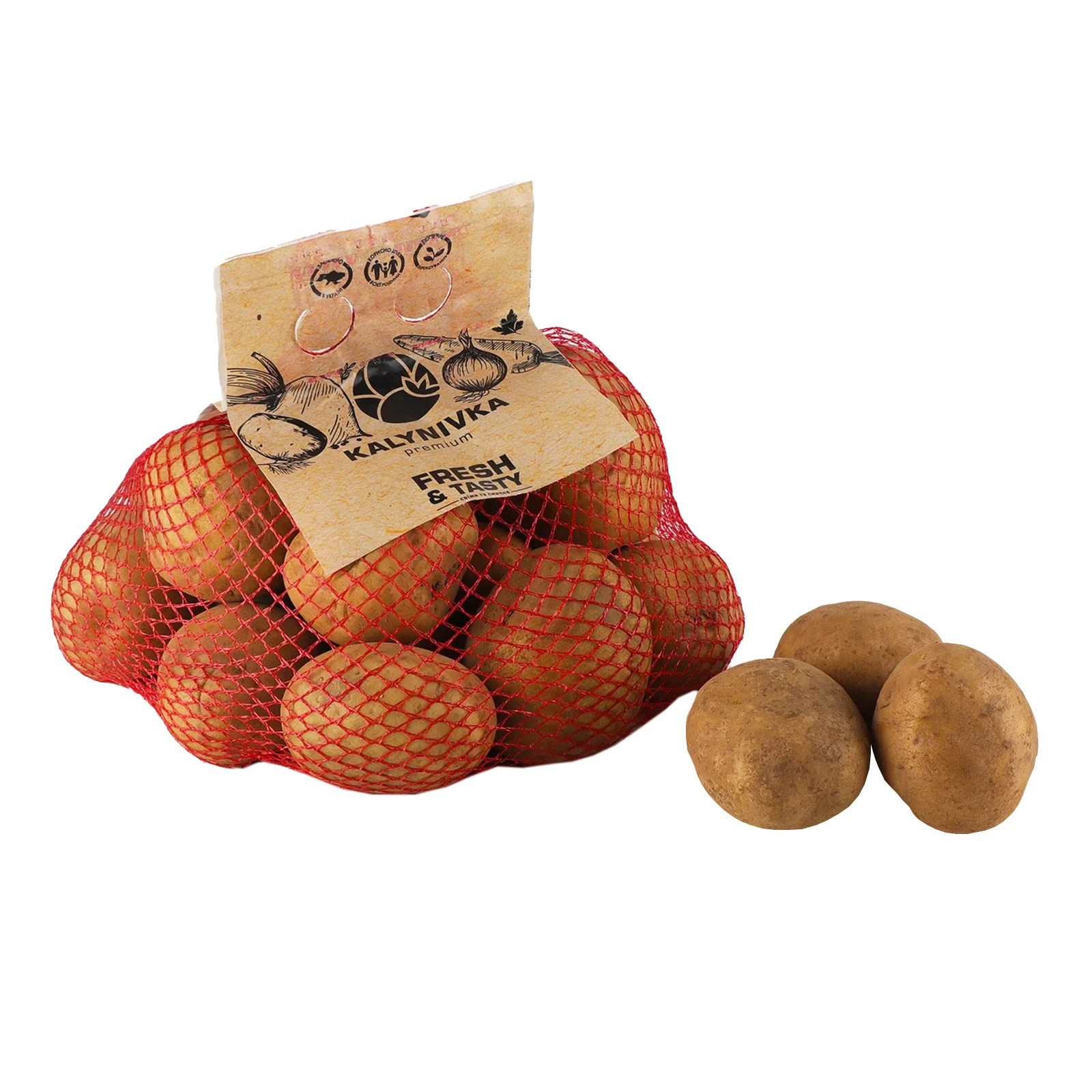 Картопля Kalynivka Premium 2,5кг біла Фото №:1