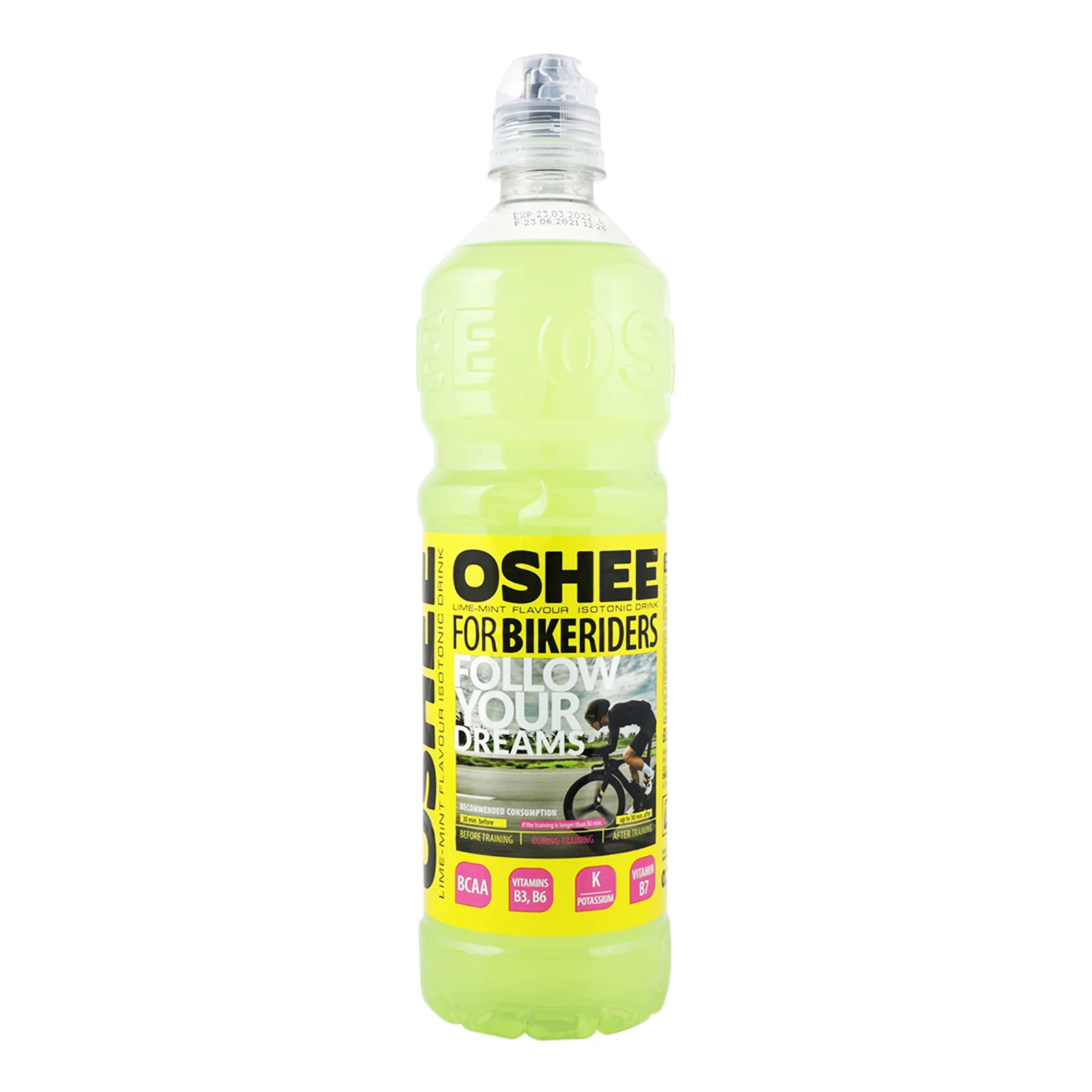 Напій Oshee 0,75л ізотонік лайм-м`ята Фото №:1