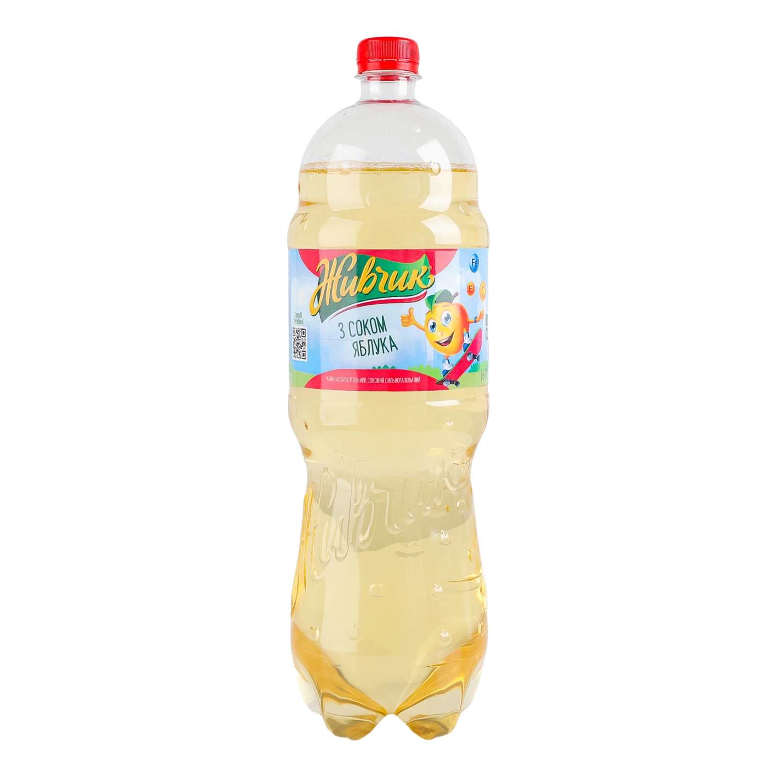 Напій Живчик соковмісний сильногазований з соком яблука 1.8л Фото №:1