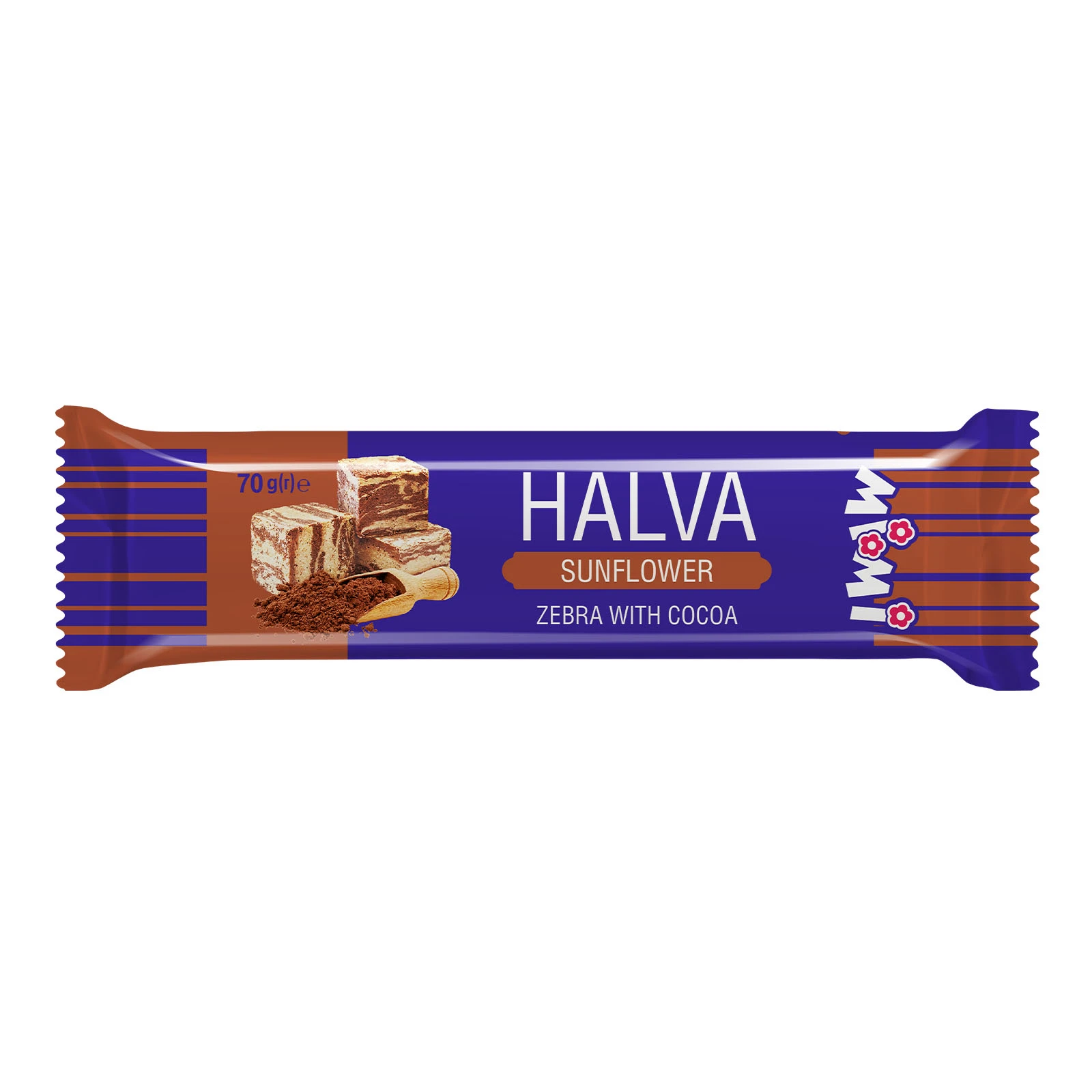 Халва MiMi соняшникова Зебра з какао 70г Фото №:1