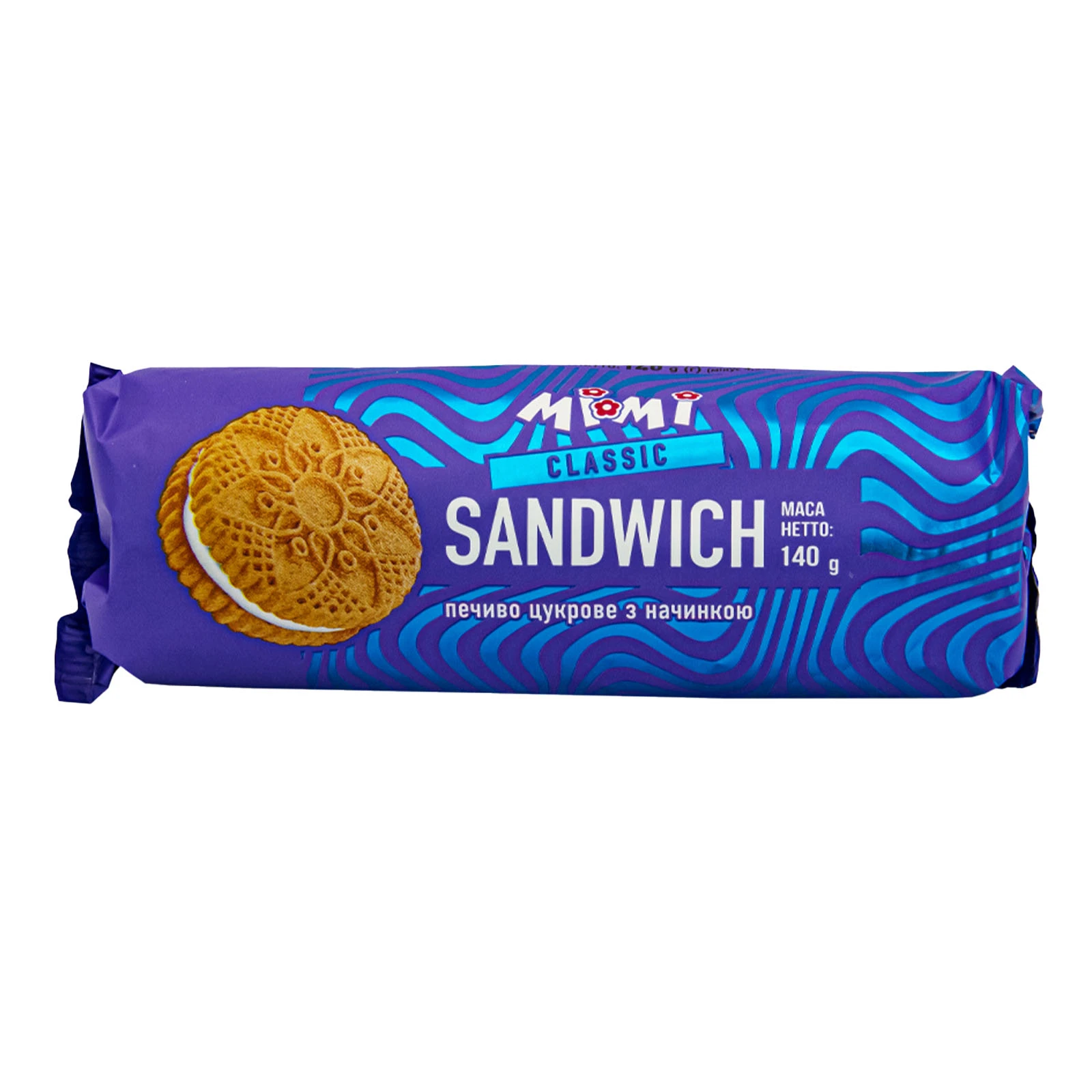 Печиво MiMi цукрове Classic Sandwich 140г Фото навігації №:1
