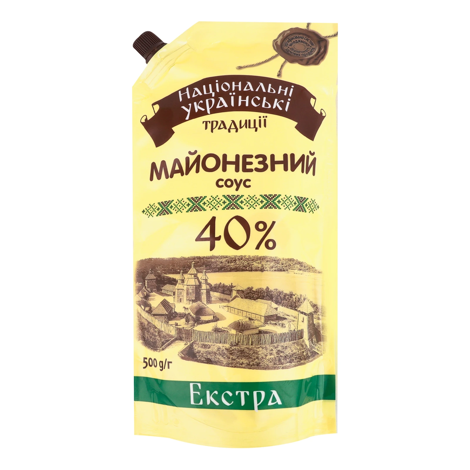 Соус майонезний Національні українські традиції Екстра 40% Фото №:1