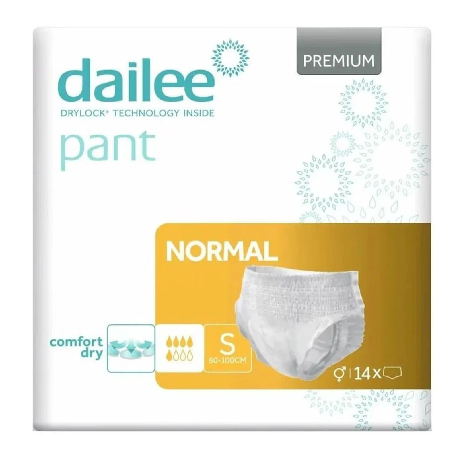 *Підгузки-труси Dailee 14шт Pant Premium Normal д/дорослих Small Фото №:1
