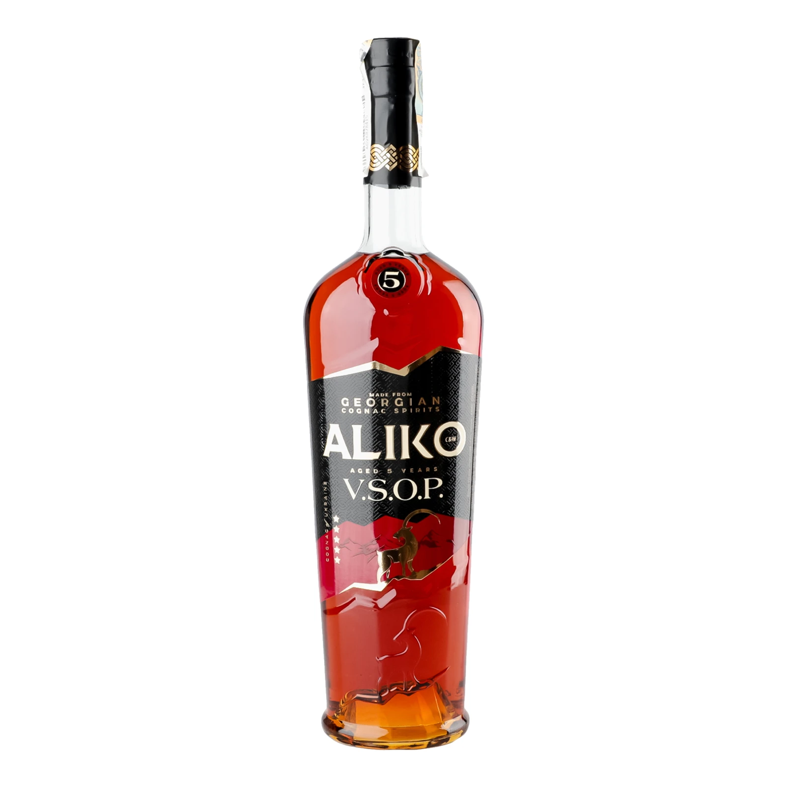 Коньяк Aliko C&W VSOP 5 зірок ординарний 40% 0.7л