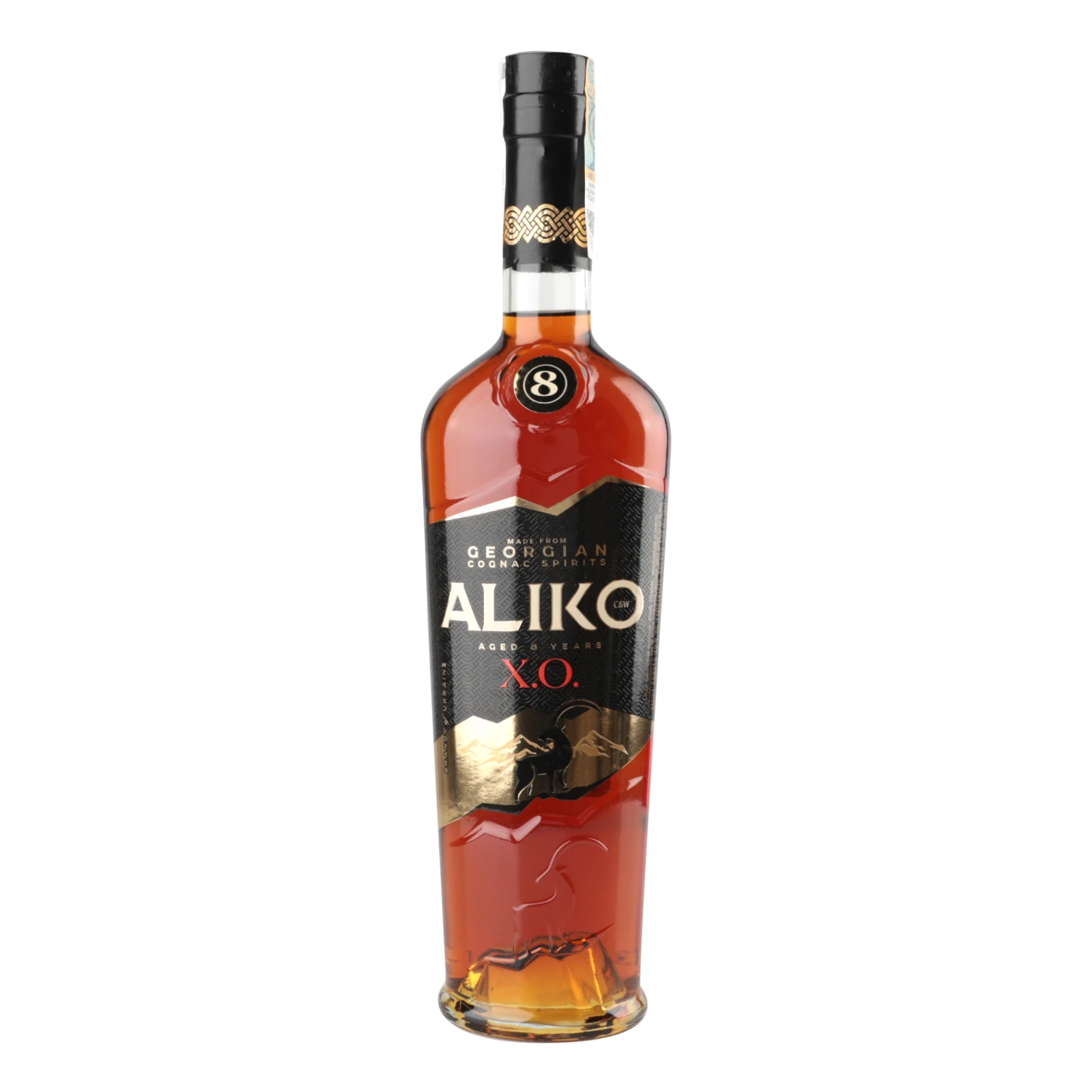 Бренді Aliko C&W ХО виноградний 40% 0.5л Фото №:1