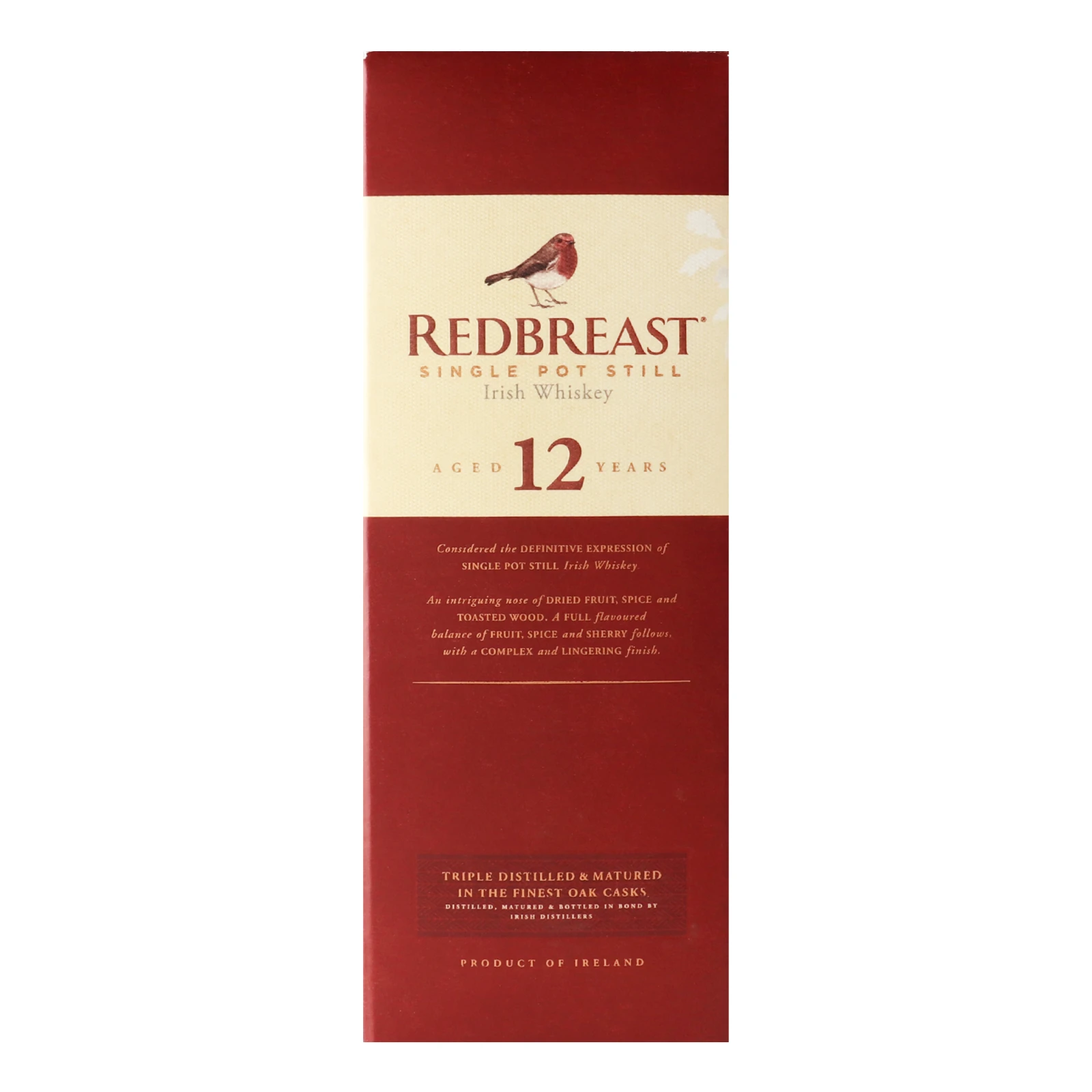 Віскі Redbreast Aged 12 Years ірландське 40% 0.7л Фото №:1