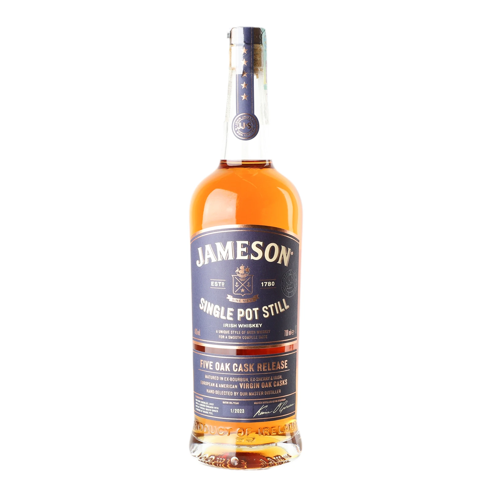 Віскі Jameson Single pot still ірландське 46% 0.7л