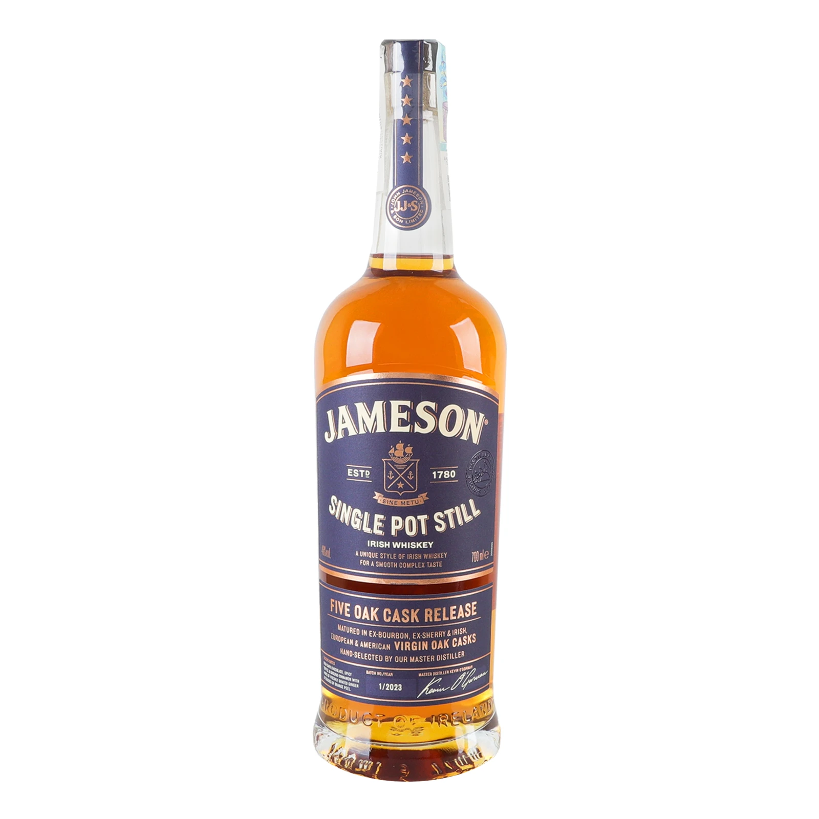 Віскі Jameson Single pot still ірландське 46% 0.7л Фото №:1
