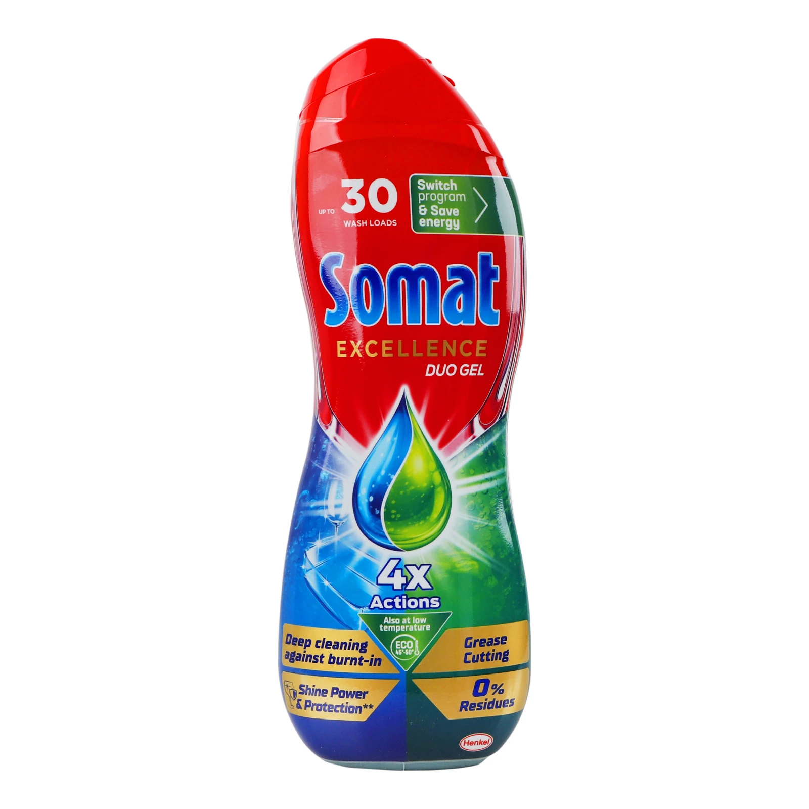 Засіб для миття посуду Somat Excellence Duo Gel у посудомийних машинах 540мл Фото №:1
