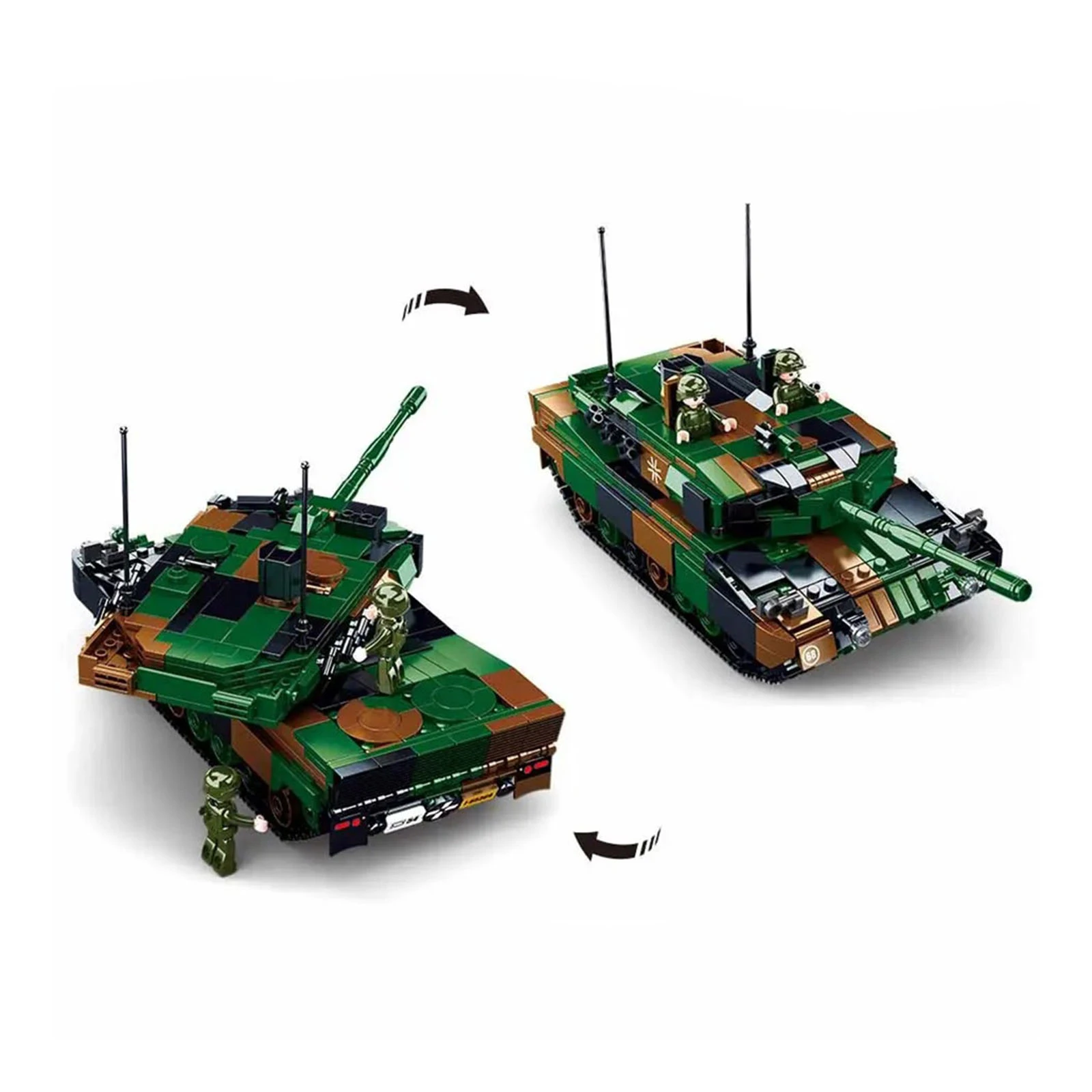 Конструктор Sluban Model Bricks Танк Леопард 2А5 766дет. M38-B0839 Фото №:2