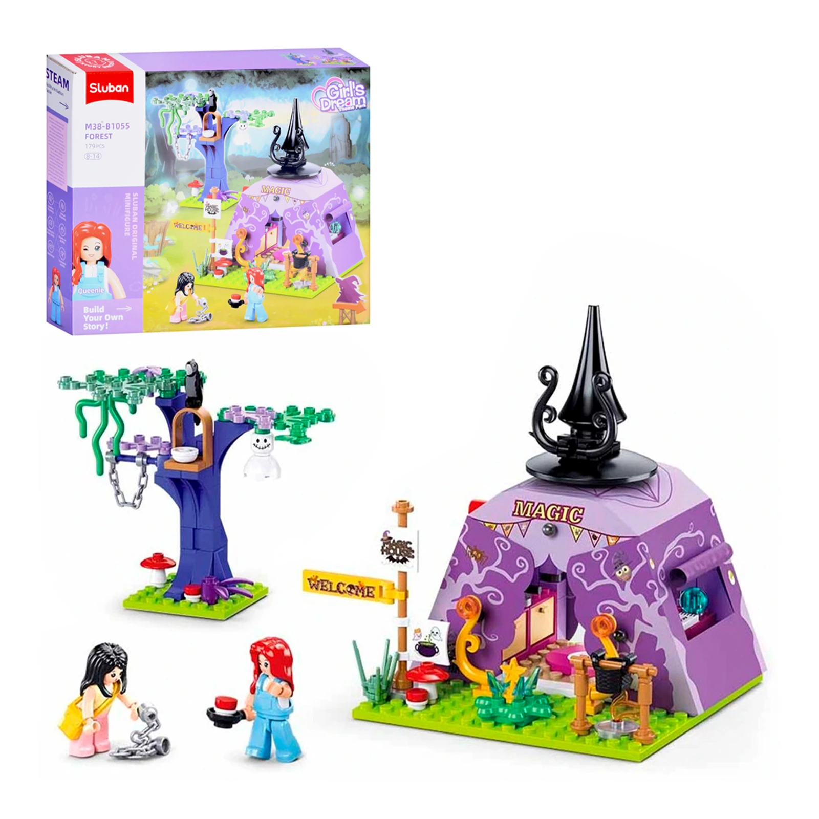 Конструктор Sluban Girl`s Dream Чарівний кемпінговий намет 179дет. M38-B1055 Фото №:1