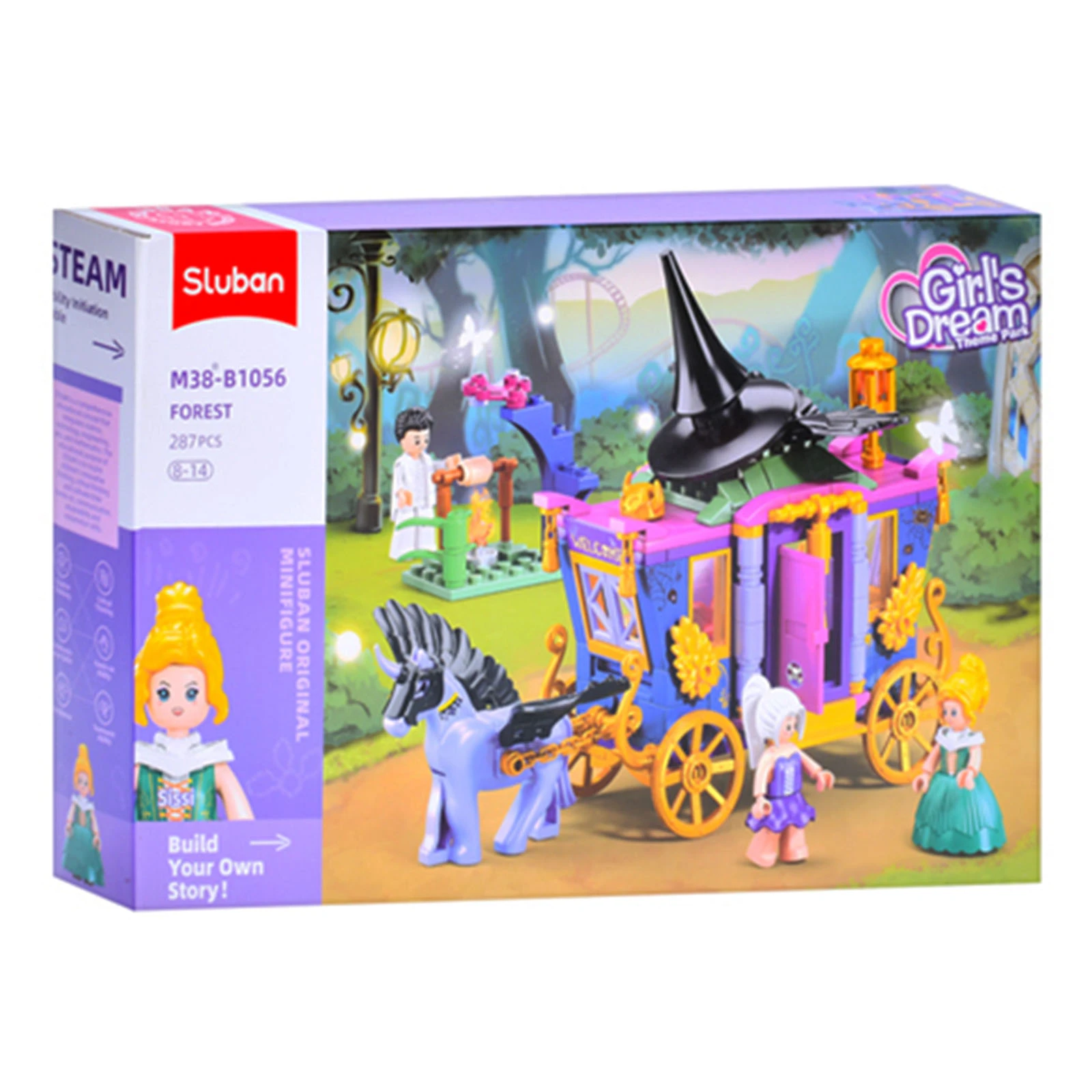 Конструктор Sluban Girl`s Dream Карета 287дет. M38-B1056 Фото №:2