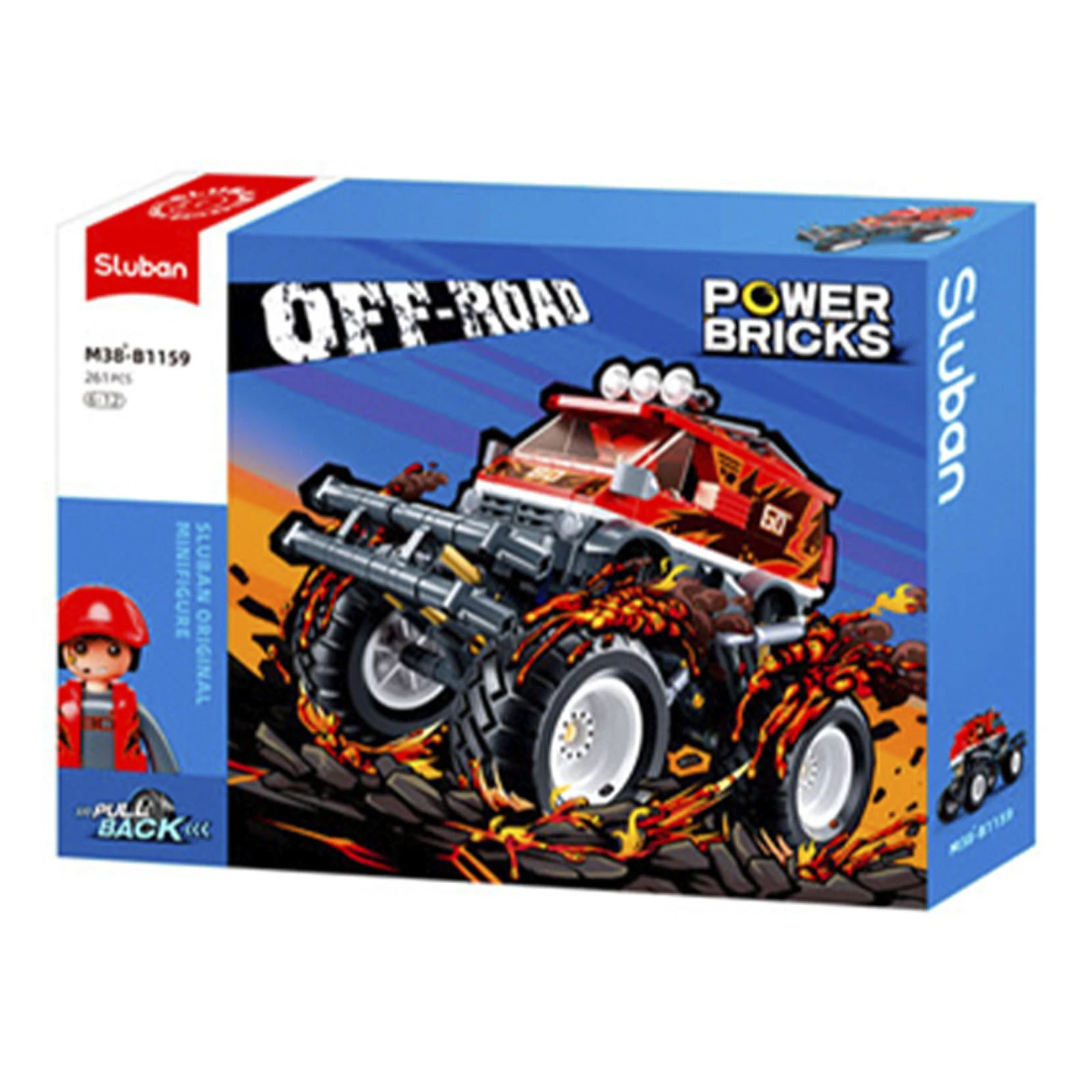 Конструктор Sluban Power Bricks Позашляховик 261дет. M38-B1159 Фото №:2