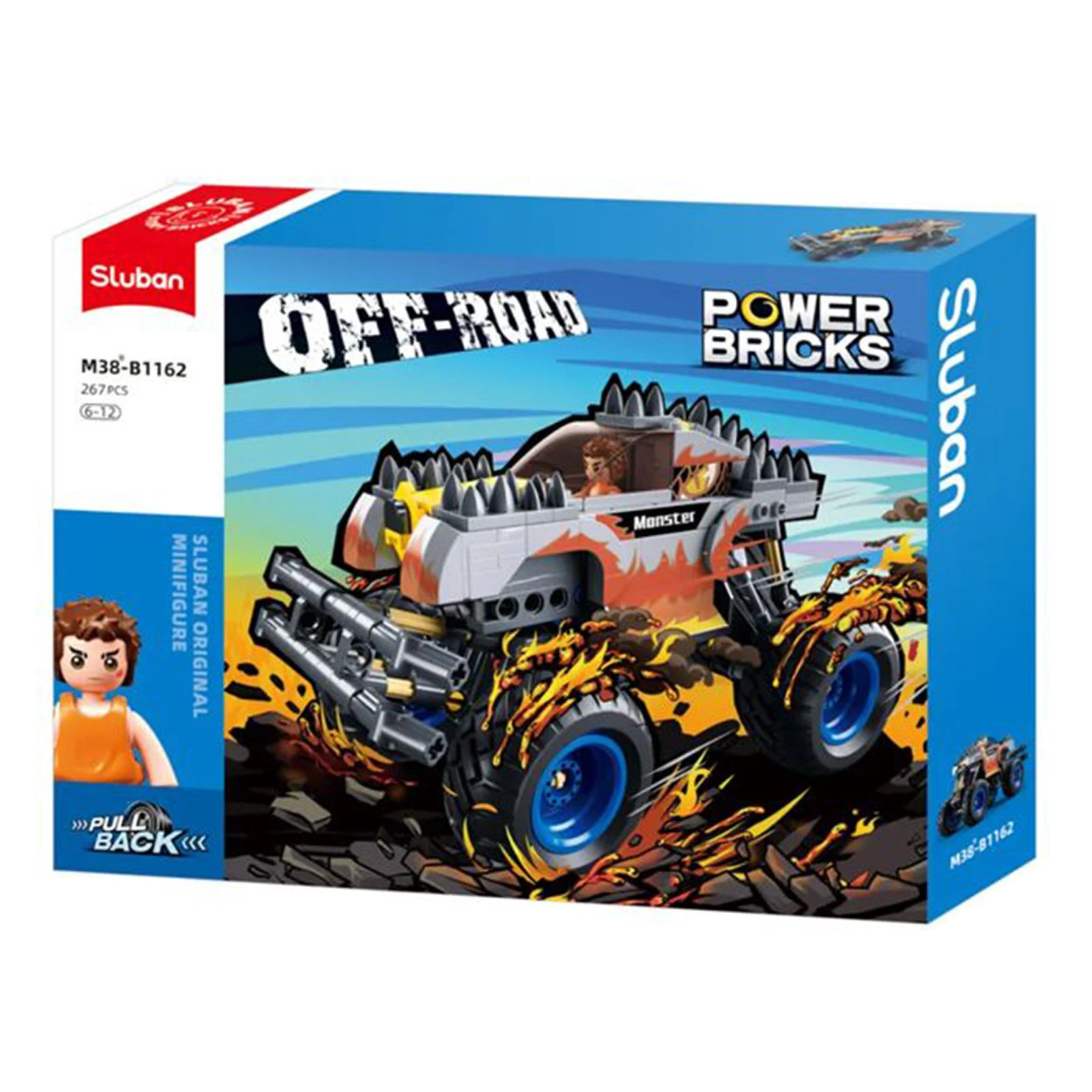 Конструктор Sluban  Power Bricks Позашляховик 267дет. M38-B1162 Фото №:1