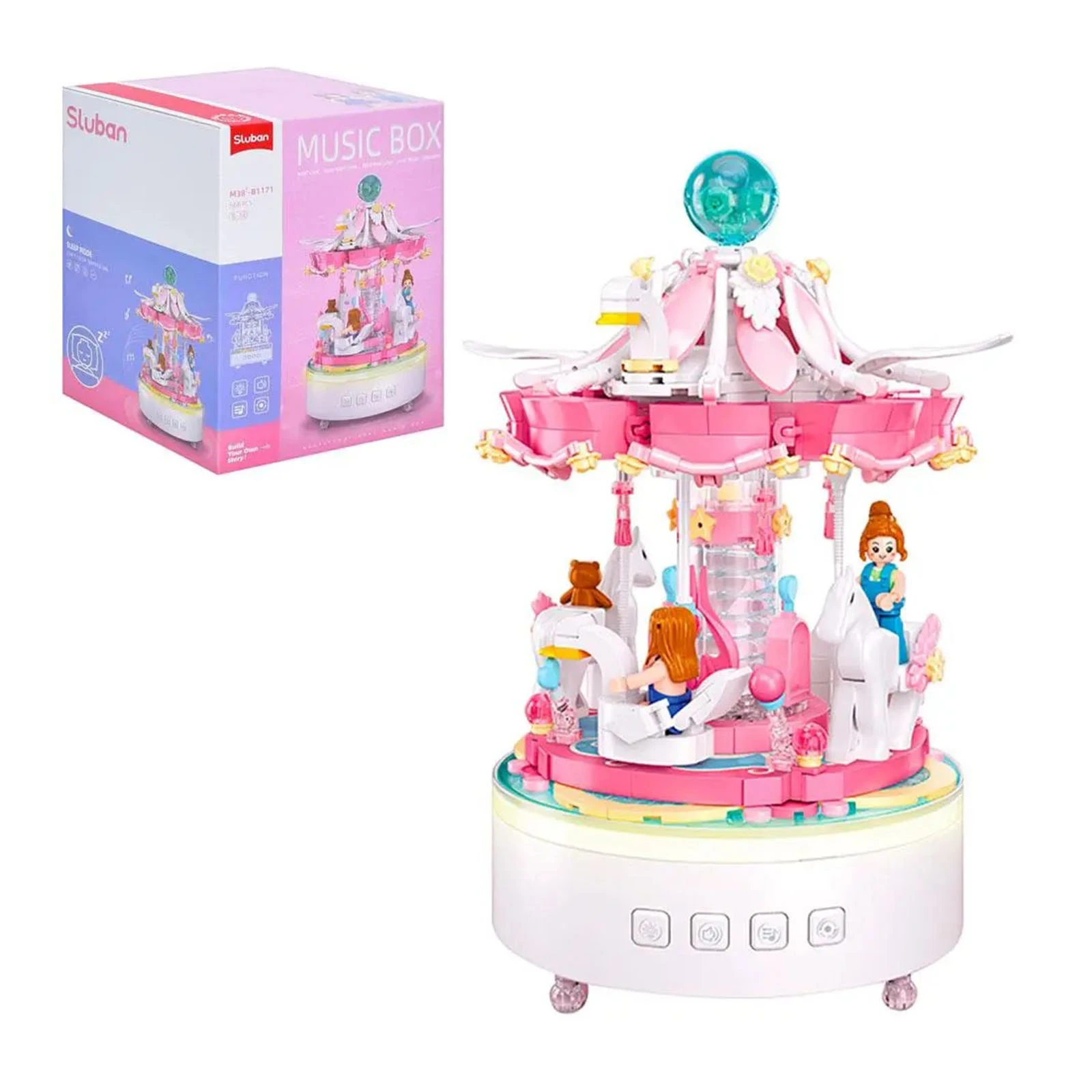 Конструктор Sluban Музична карусель 591дет. M38-B1171 Фото №:2