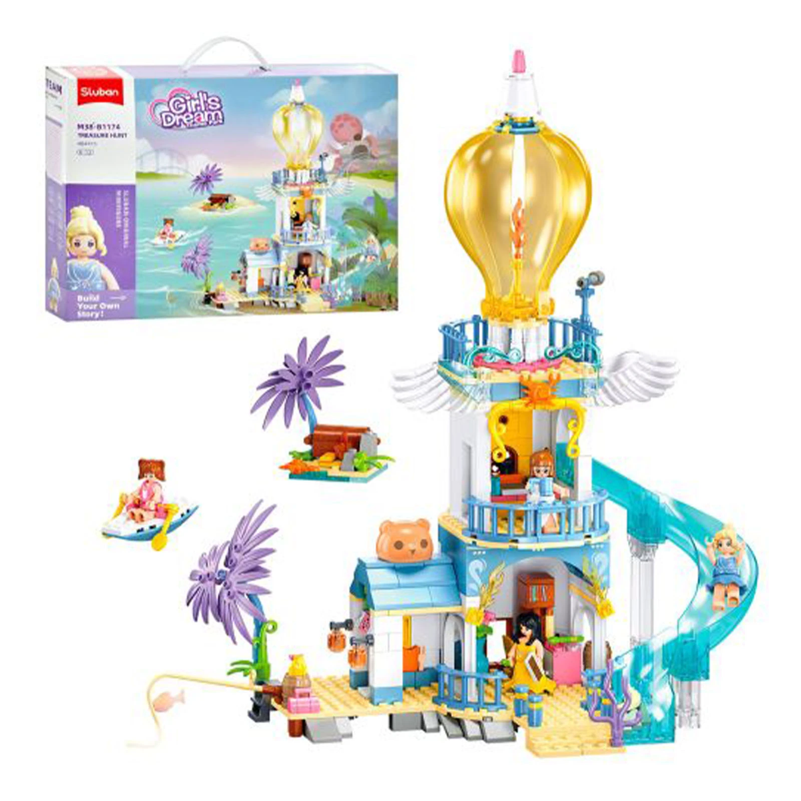 Конструктор Sluban Girl`s Dream Полювання за скарбами 404дет. M38-B1174 Фото №:2