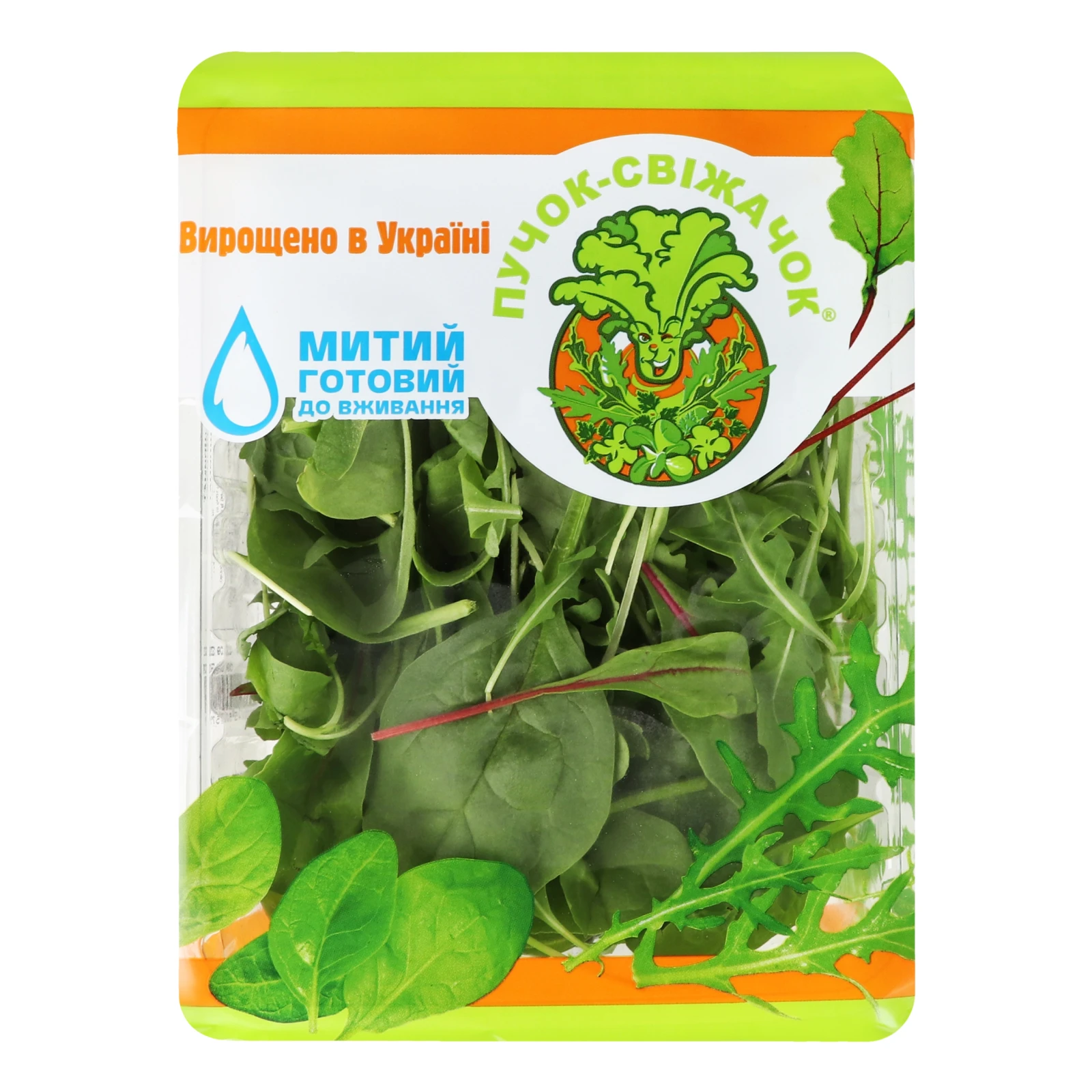 Салат Пучок-Свіжачок 75г рукола-мангольд-шпинат Фото №:1