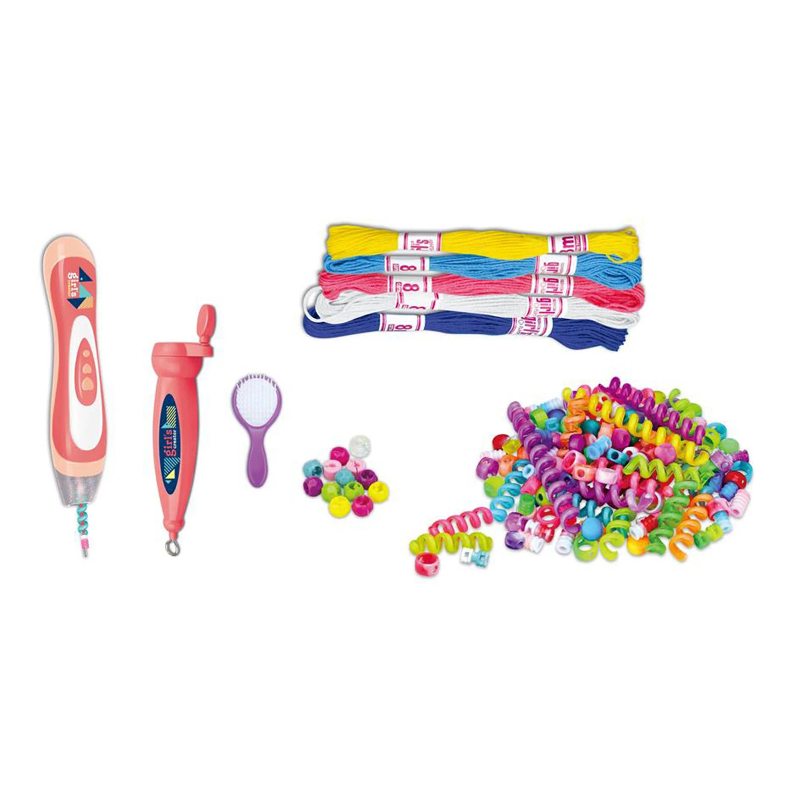 Набір ігровий Girl's creator для прикрашання зачісок та створення браслетів 2в1 73360 Фото №:2