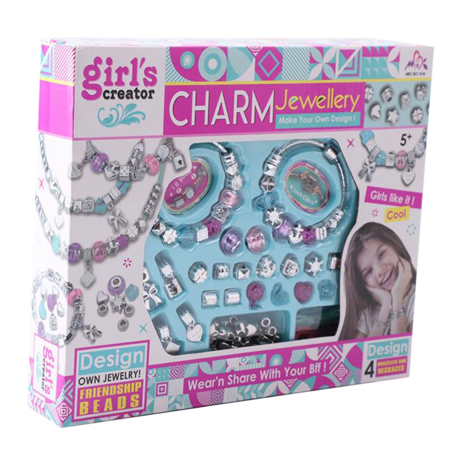 Набір ігровий Girl's creator для створення шарм-браслетів та підвісок 73506 Фото №:1