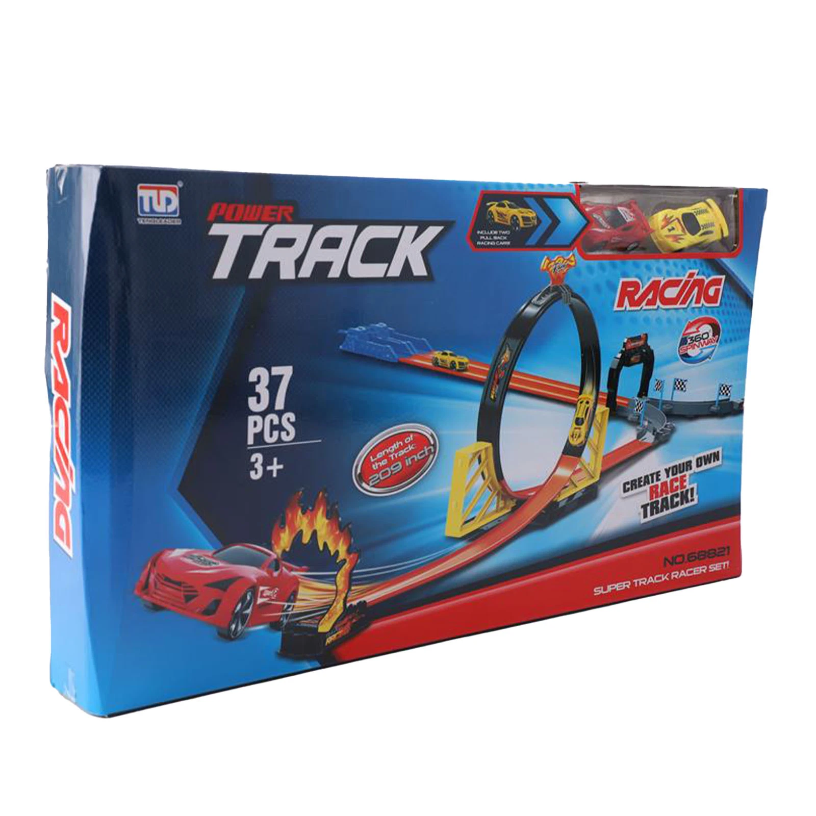 Конструктор Tengleader Track Racing гоночний трек 2 машинки 37дет. Фото №:1