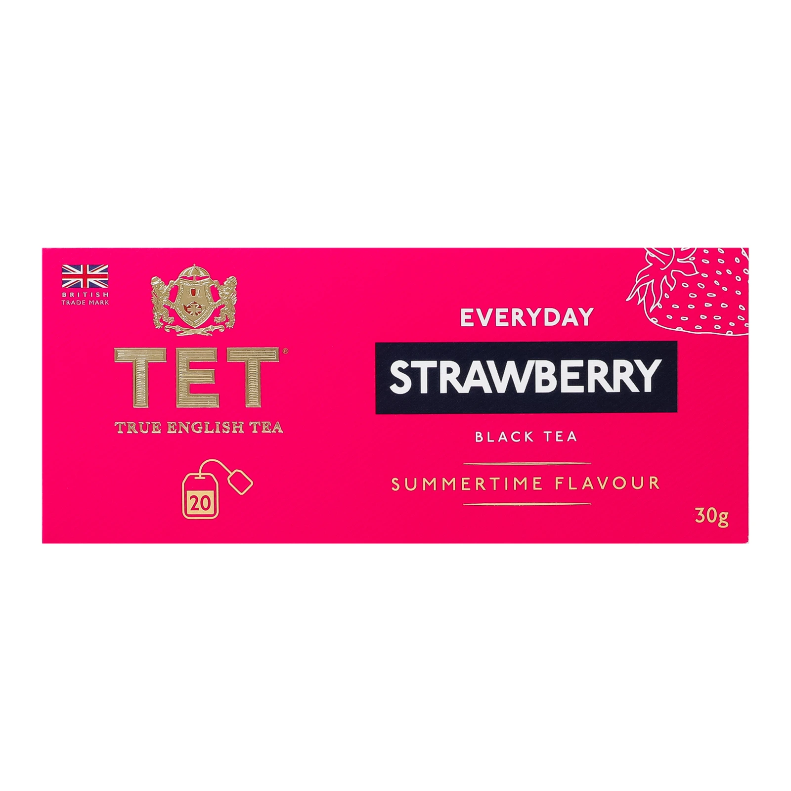 Чай TET Everyday Strawberry чорний байховий дрібний з ароматом полуниці та суниці 20*1.5г Фото №:1