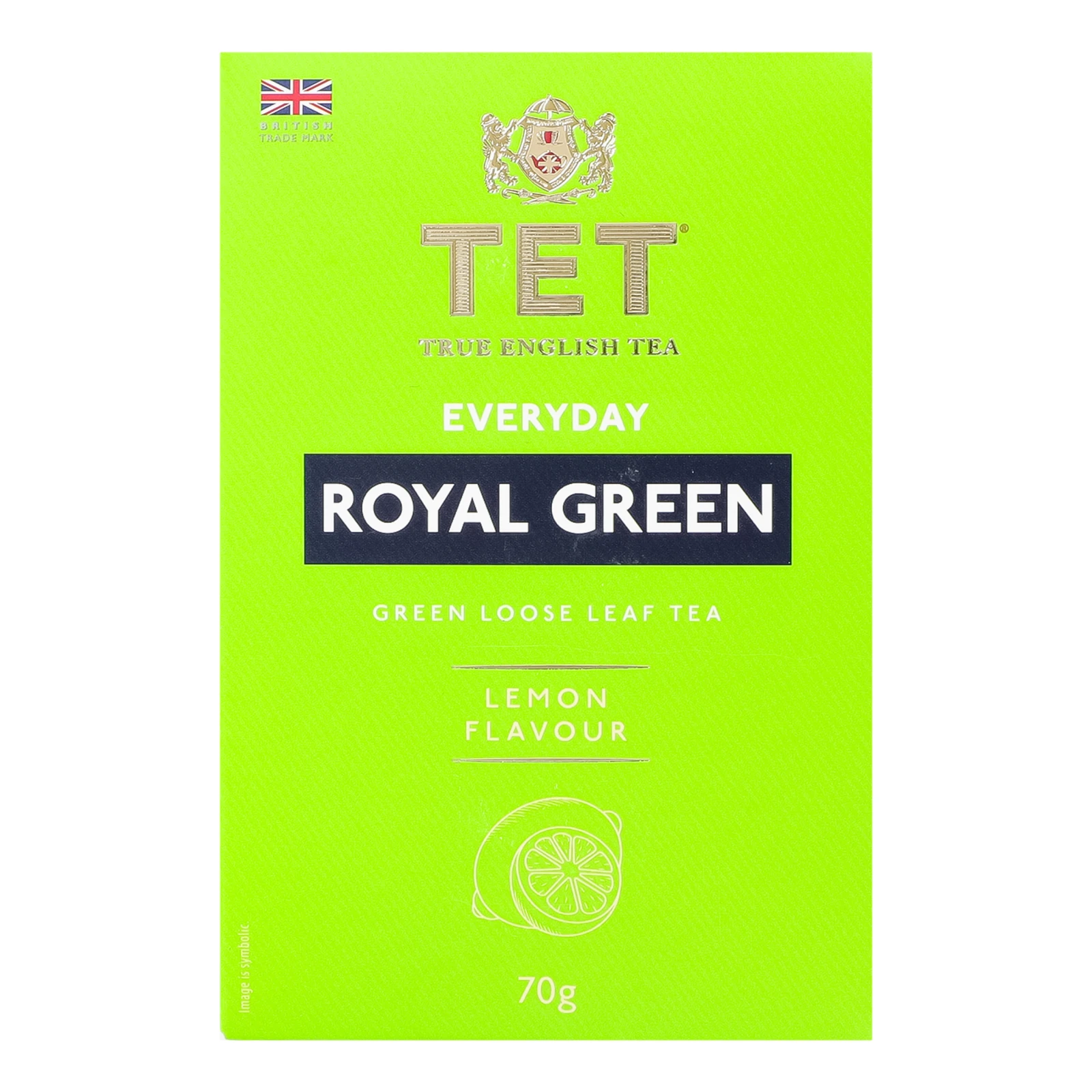 Чай ТЕТ Everyday Royal green зелений байховий листовий з ароматом лимона 70г Фото №:1