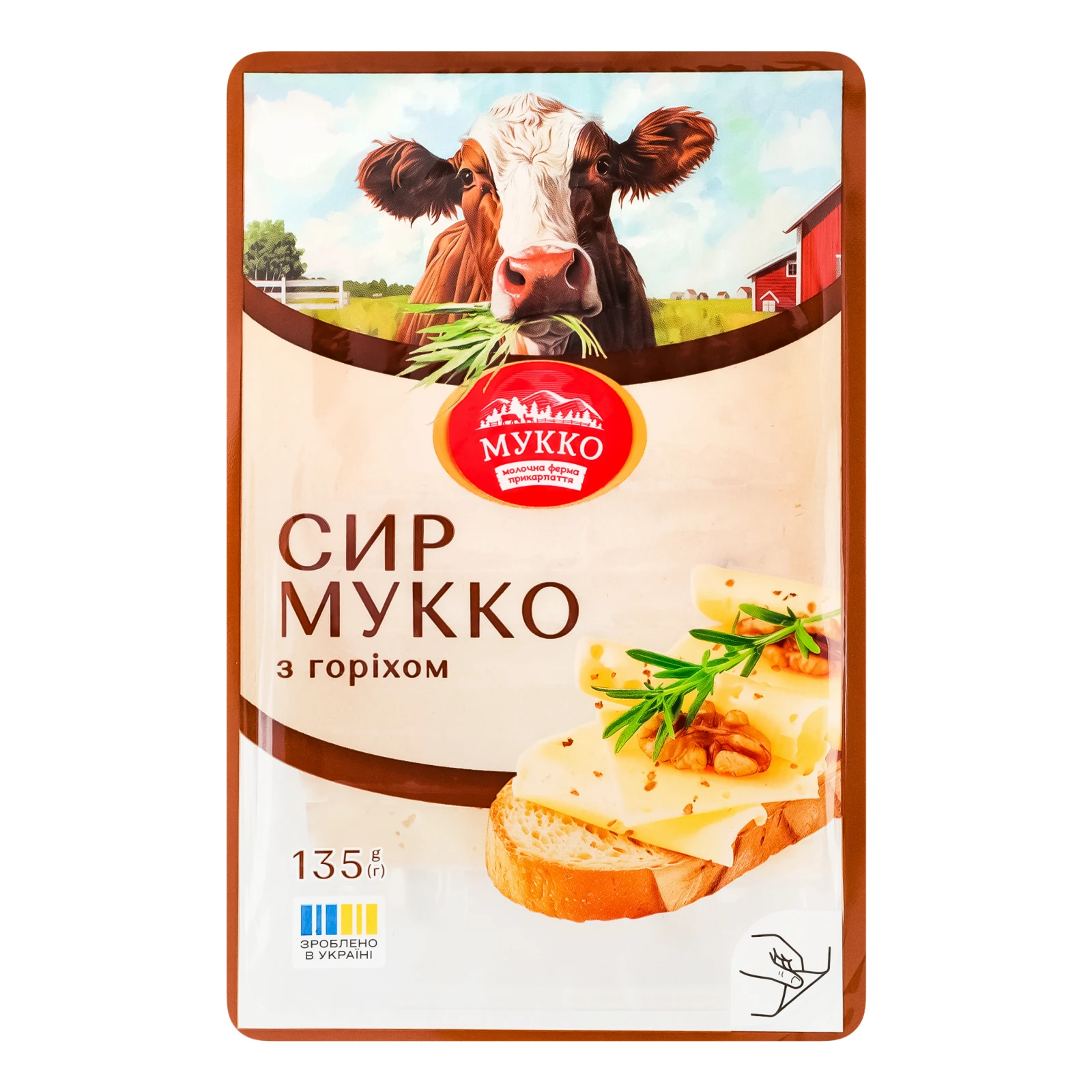 Сир Мукко з горіхом 50.2% 135г Фото №:1