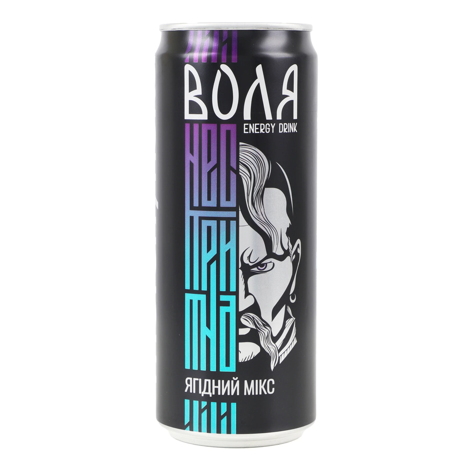 Напій енергетичний Моршинська Воля безалкогольний середньогазований пастеризований Ягідний мікс 0.33л Фото №:1