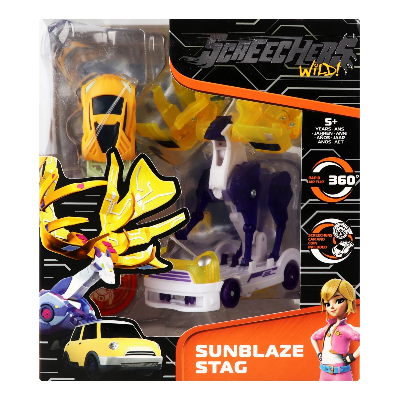 & Машинка-трансформер Screechers wild Sunblaze Stag S4 L2 Фото №:1