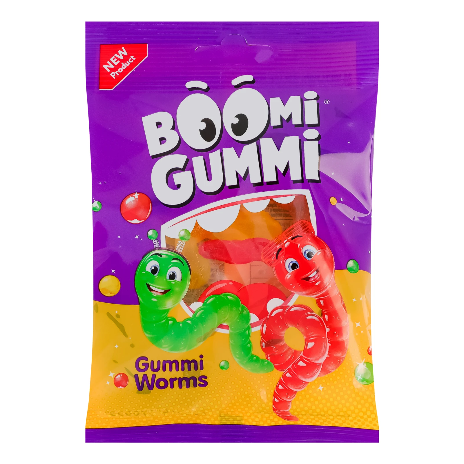 Цукерки желейні Boomi Gummi Worms 70г Фото №:1