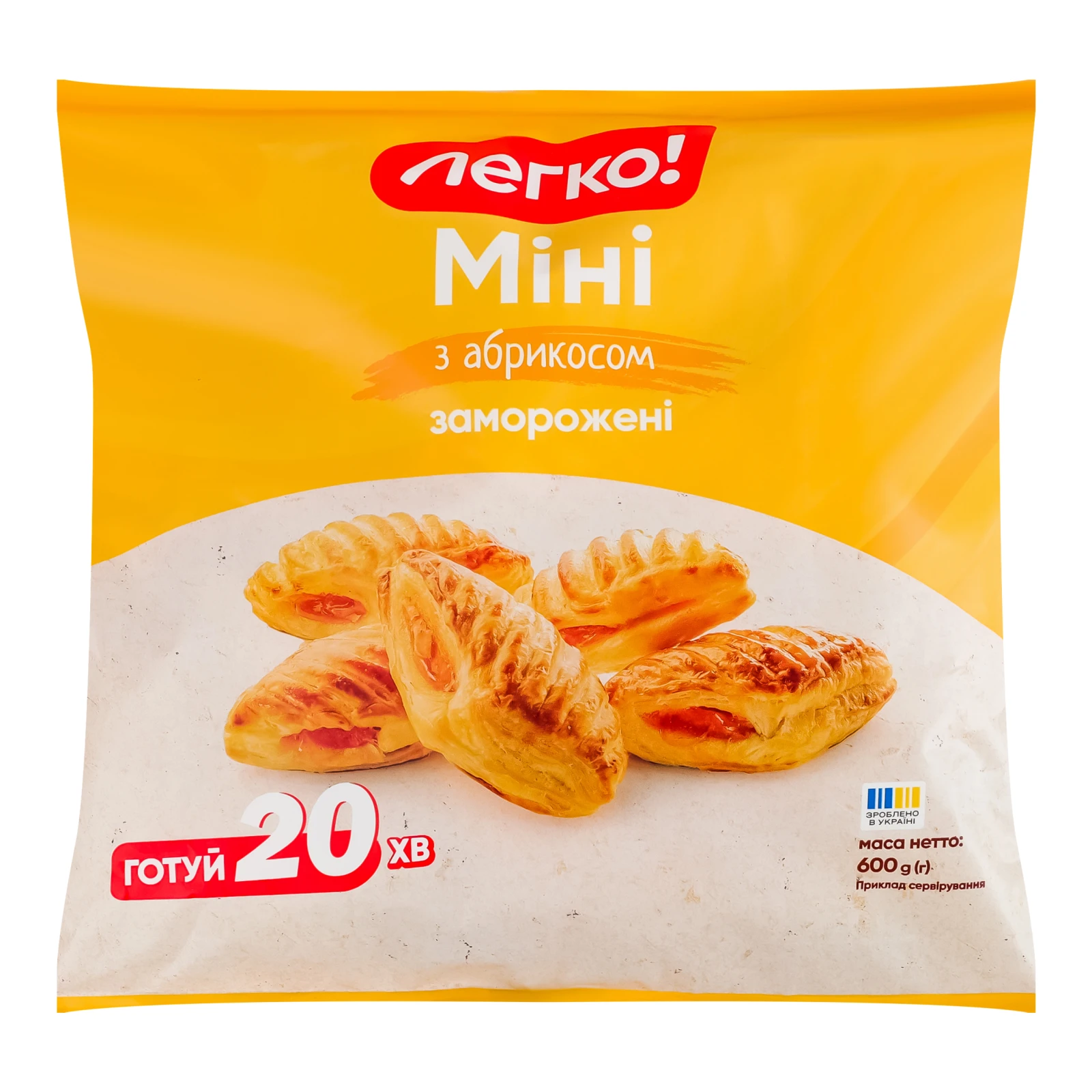 Міні Легко! з абрикосом заморожені 600г Фото №:1