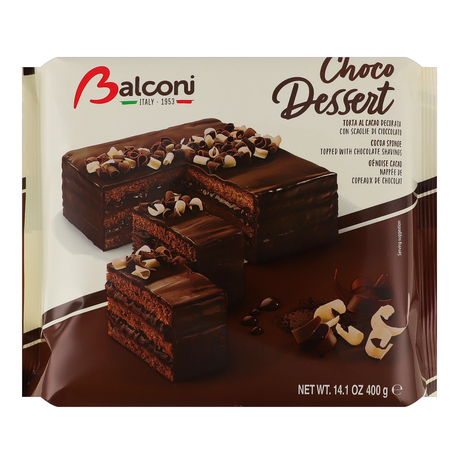 Торт Balconi Choco dessert шоколадний 400г Фото №:1