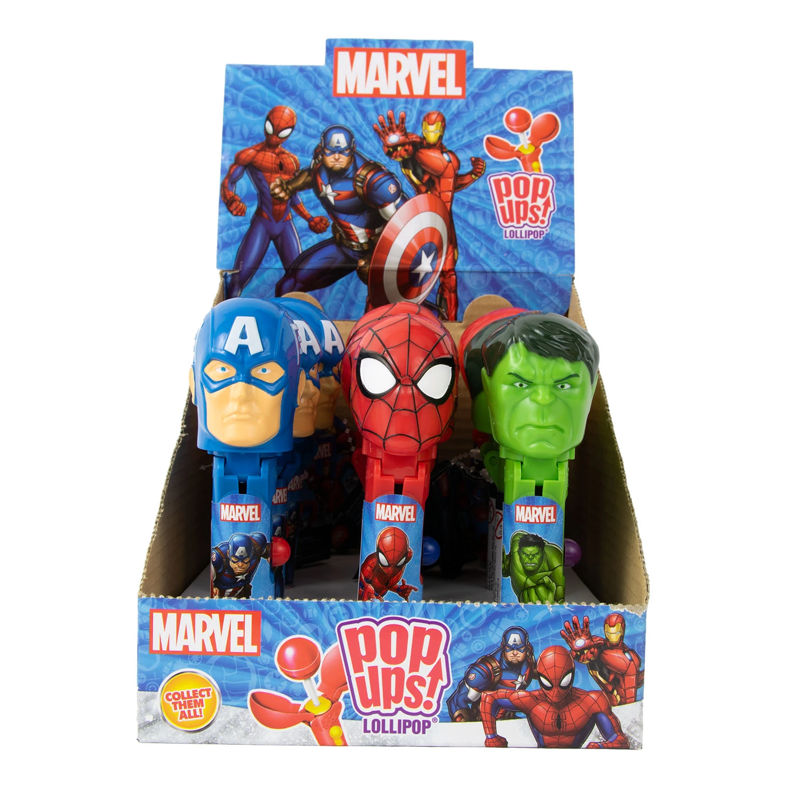 Набір іграшка+льодяник BIP Holland Marvel Mix контейнер-схованка 10г