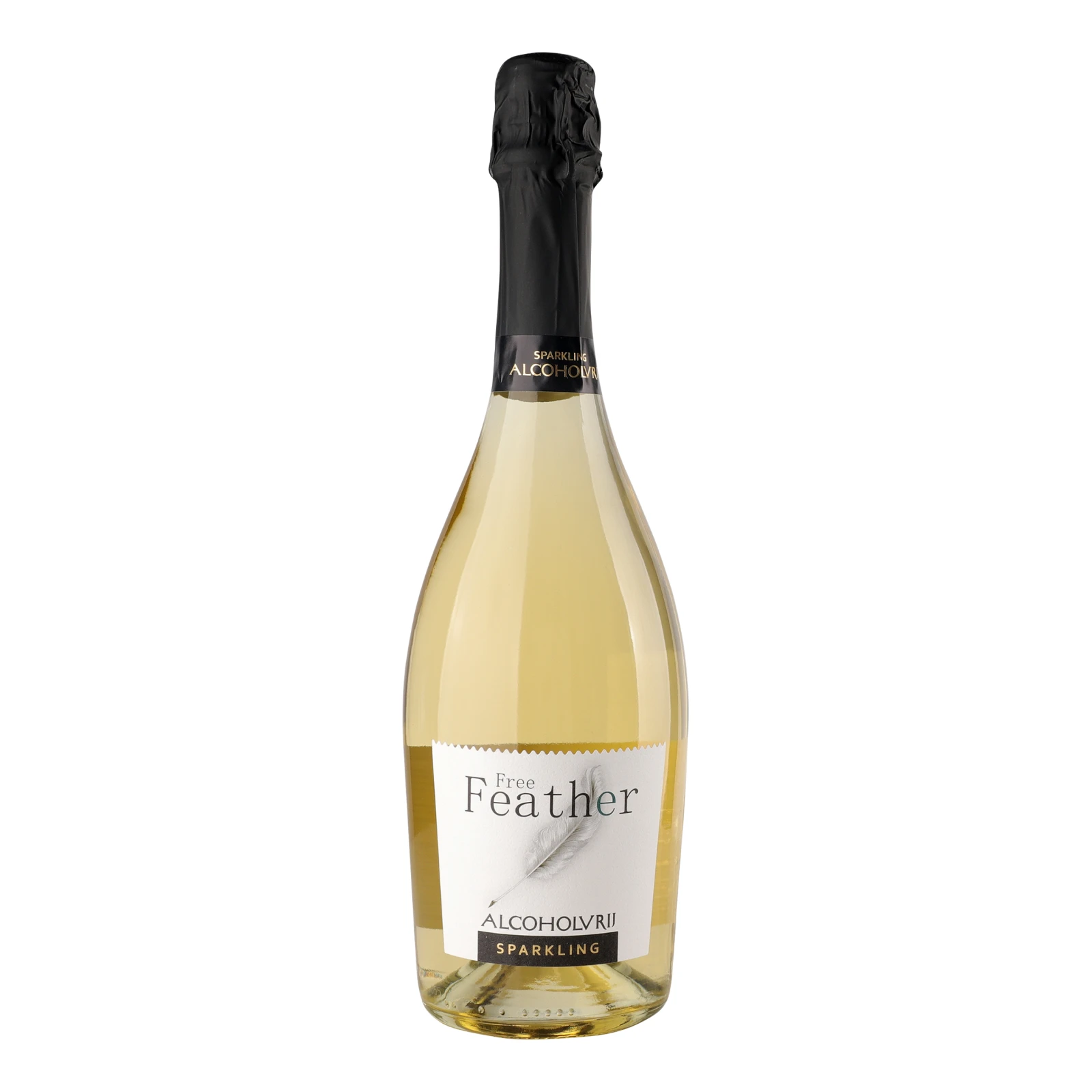 Напій ігристий Free Feather Alcoholfree Sparkling на основі вина білий напівсолодкий безалкогольний 0% 0.75л Фото навігації №:1
