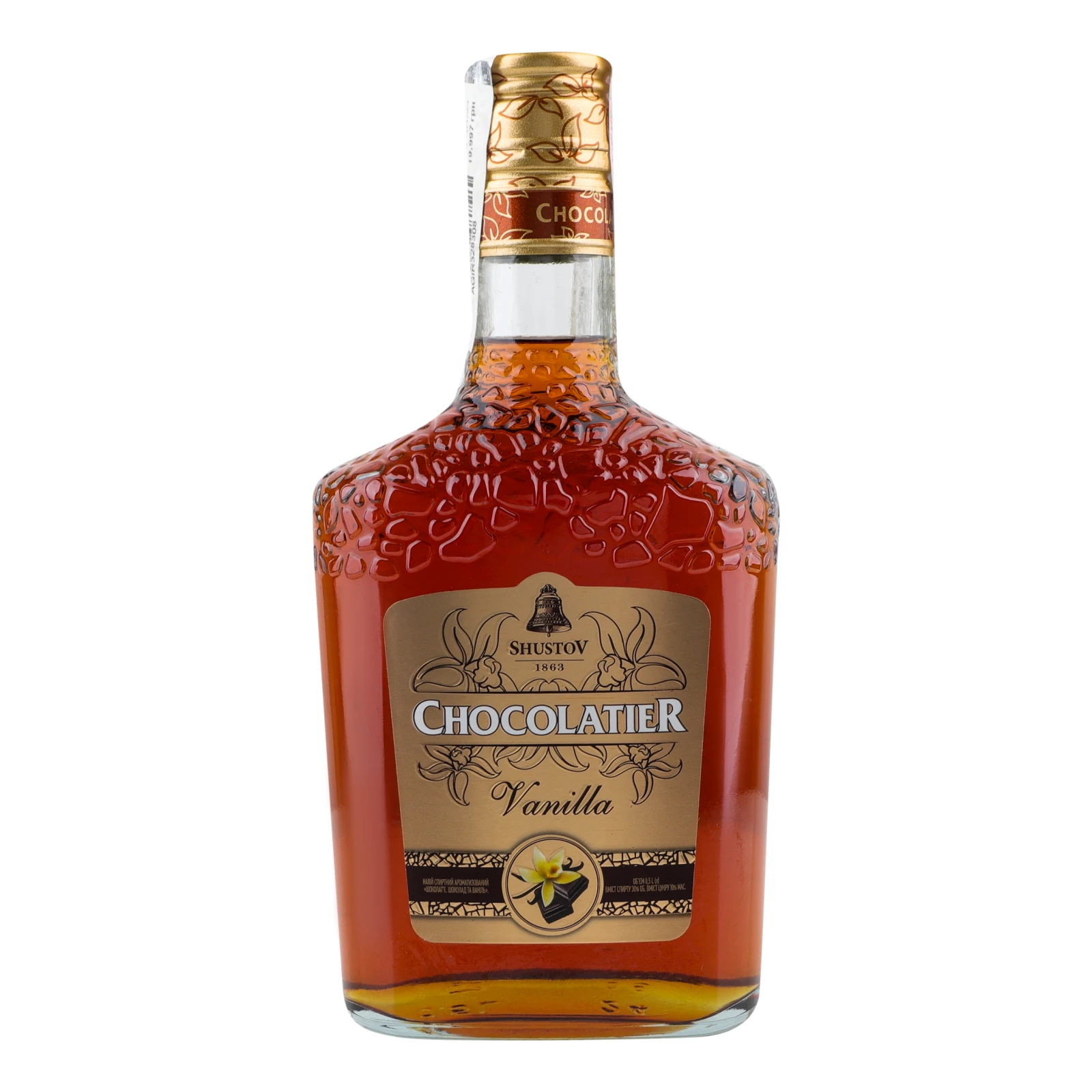 Напій спиртний ShustoV Chocolatier Шоколад та ваніль 30% 0.5л Фото №:1
