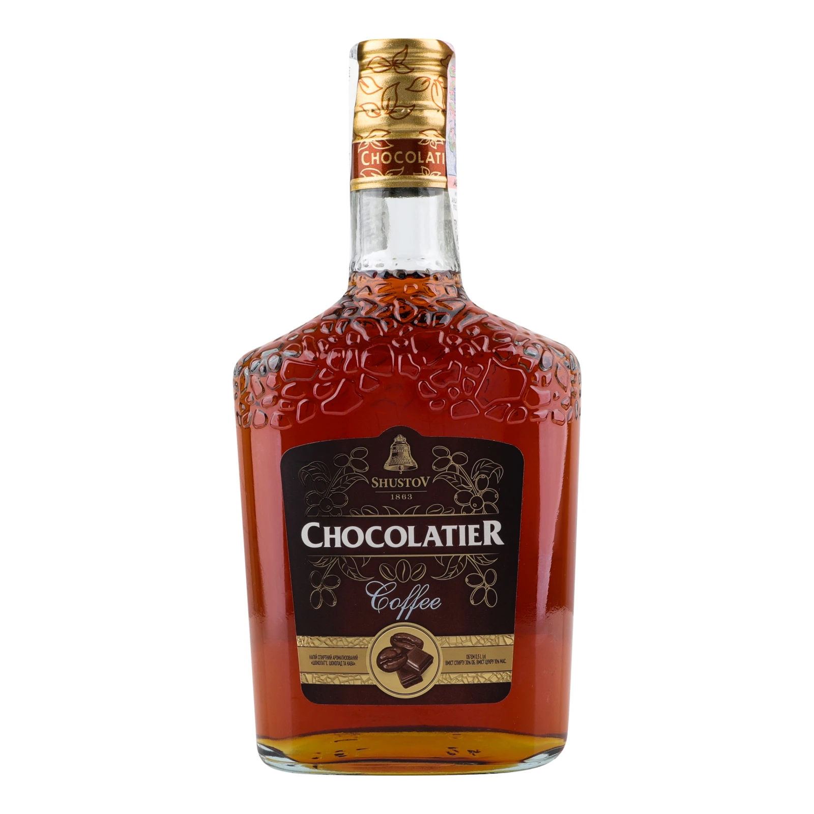Напій спиртний ShustoV Chocolatier Шоколад та кава 30% 0.5л Фото навігації №:1