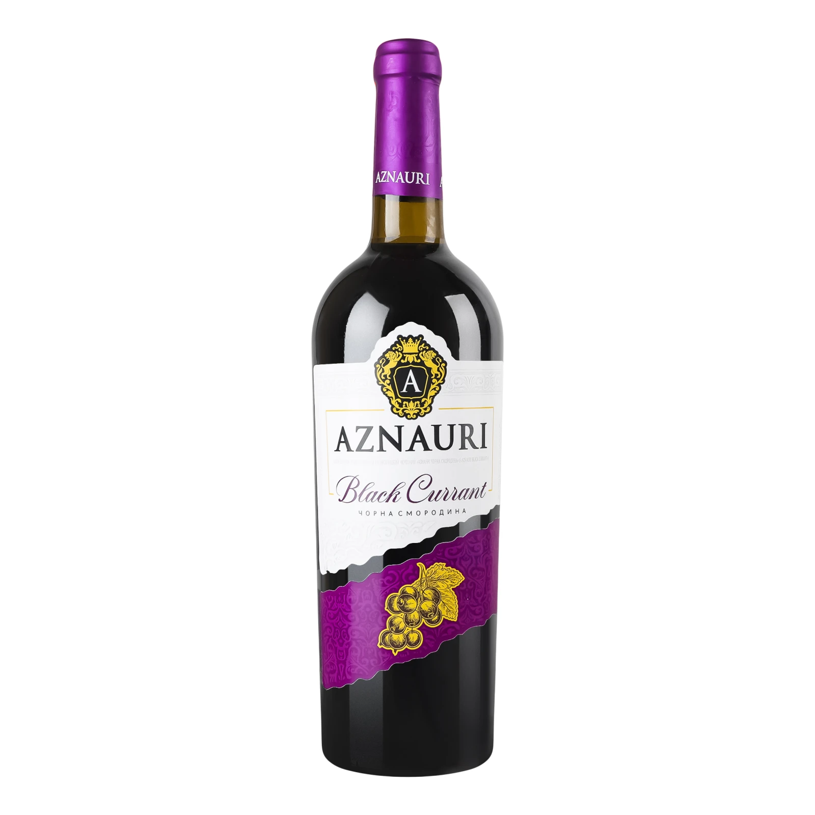 Напій винний Aznauri 0,75л 8,5-10% Black currant черв. н/сол Фото №:1