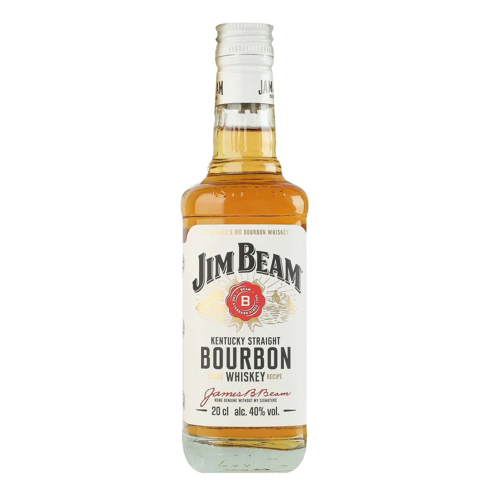 Віскі Jim Beam Bourbon White 40% 0.2л Фото №:1