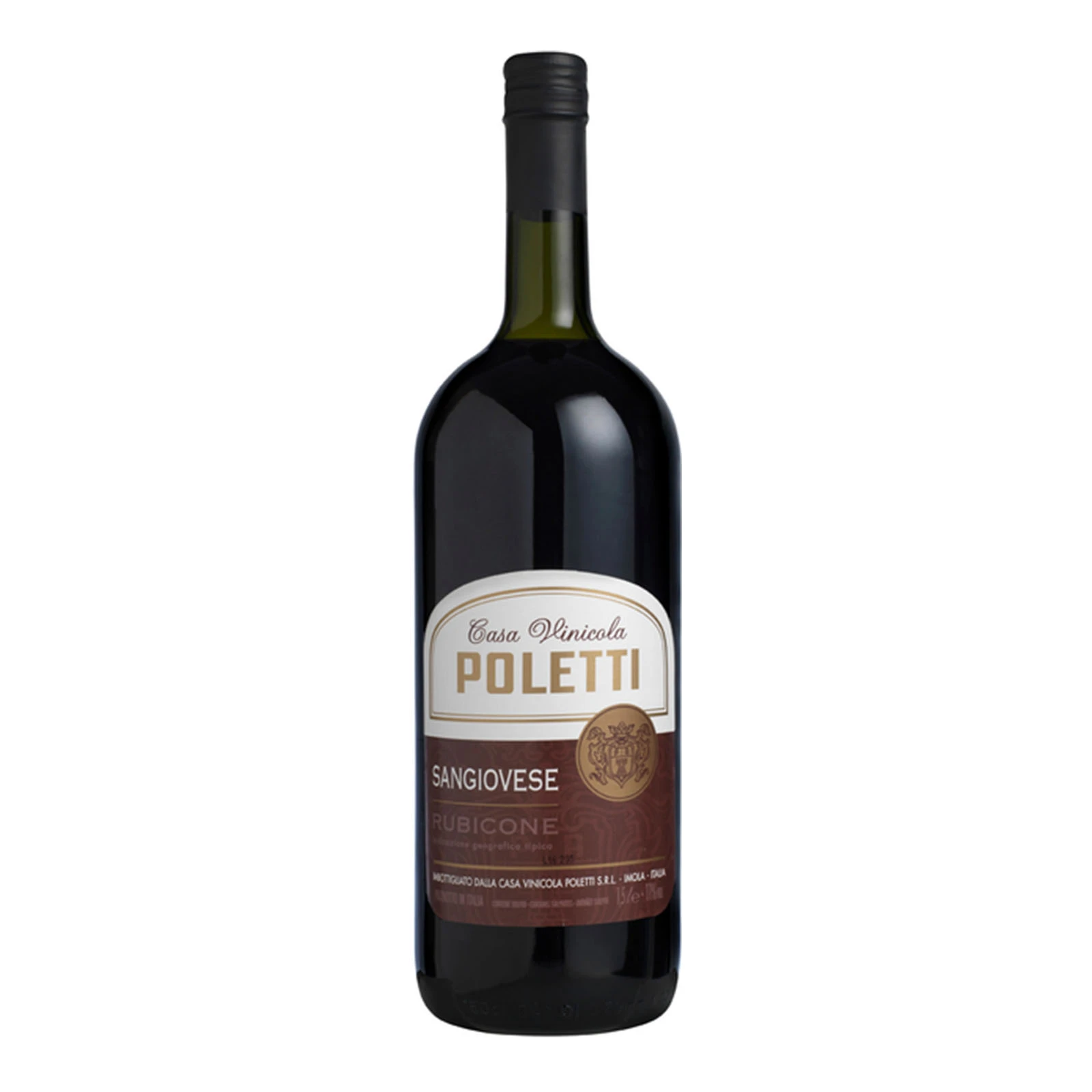 Вино Casa Vinicola Poletti 1,5л 11,5% Sangiovese Rubicone червоне сухе Фото №:1