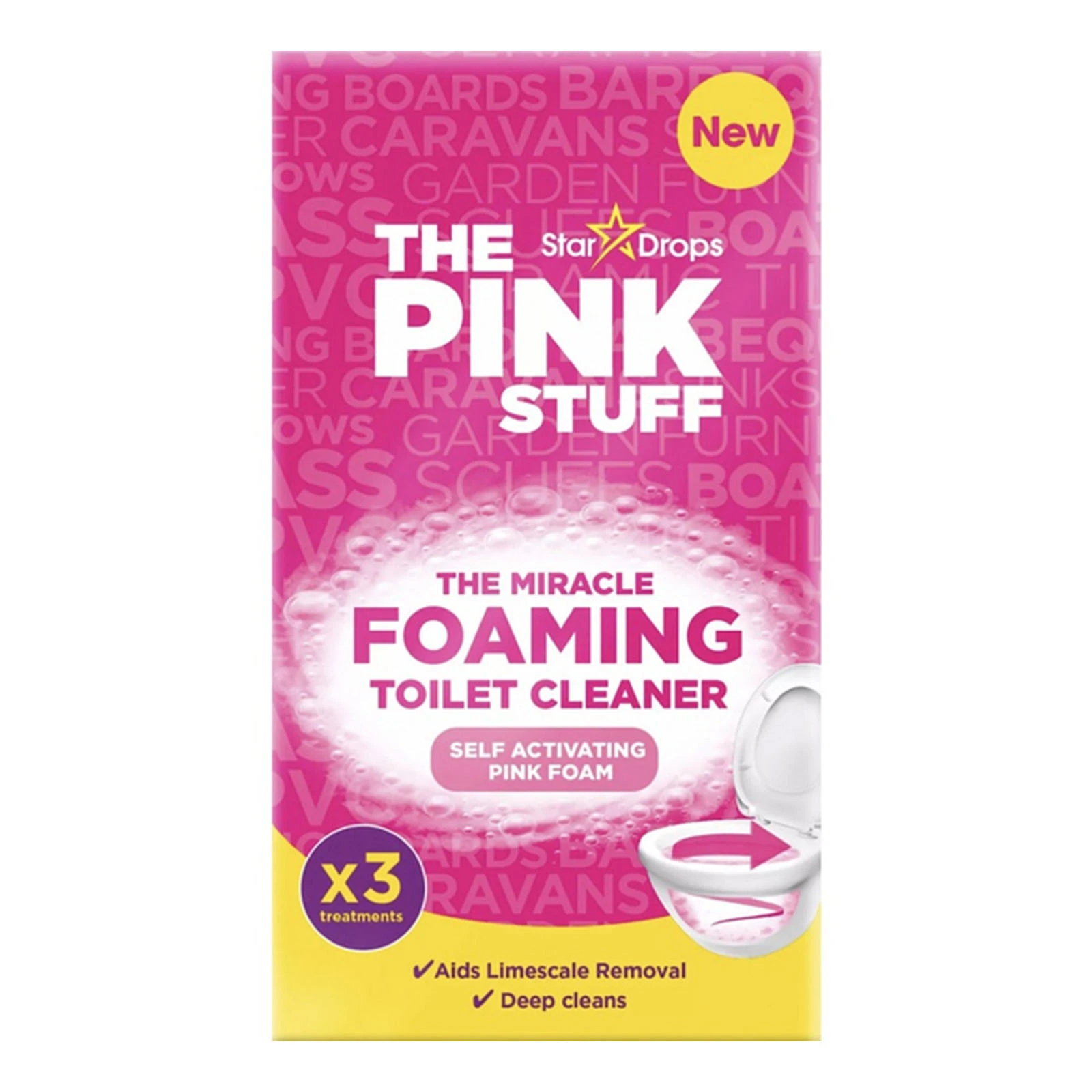 Засіб The Pink stuff 100г3шт порошок для унітазу Фото №:1